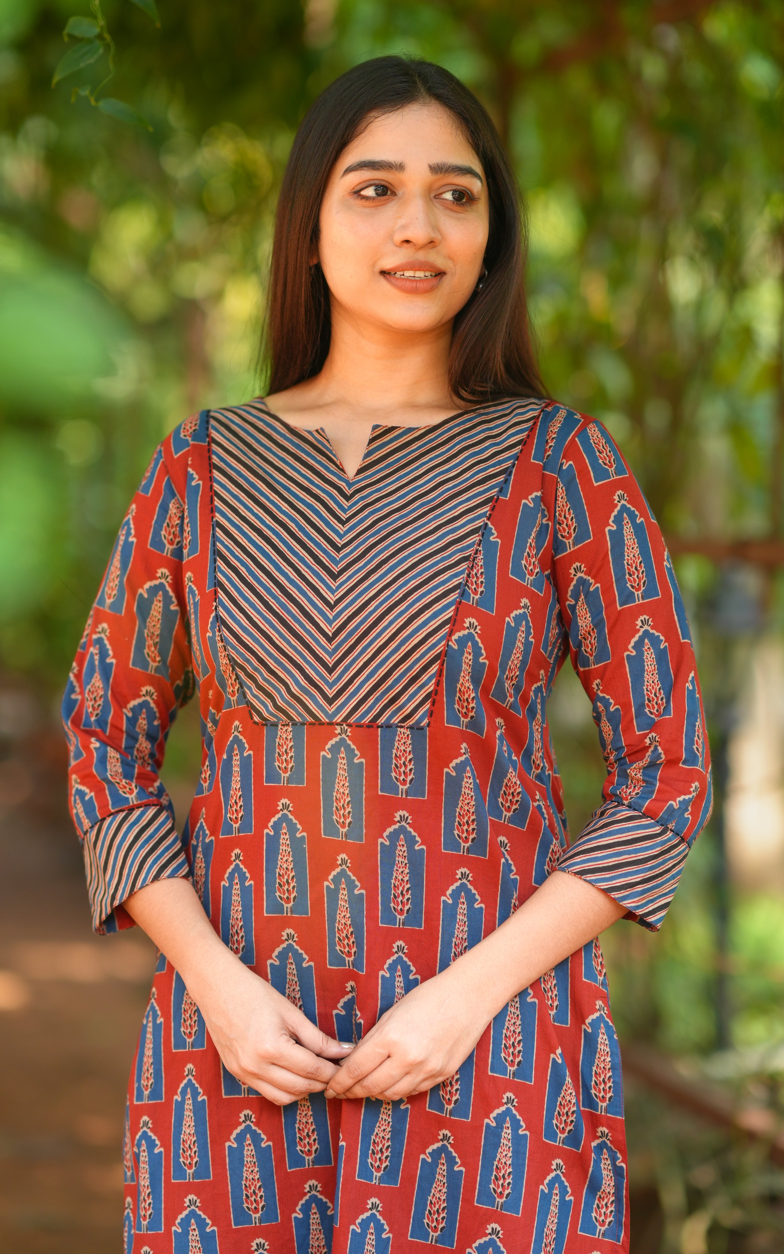 Printed pattern kurti style