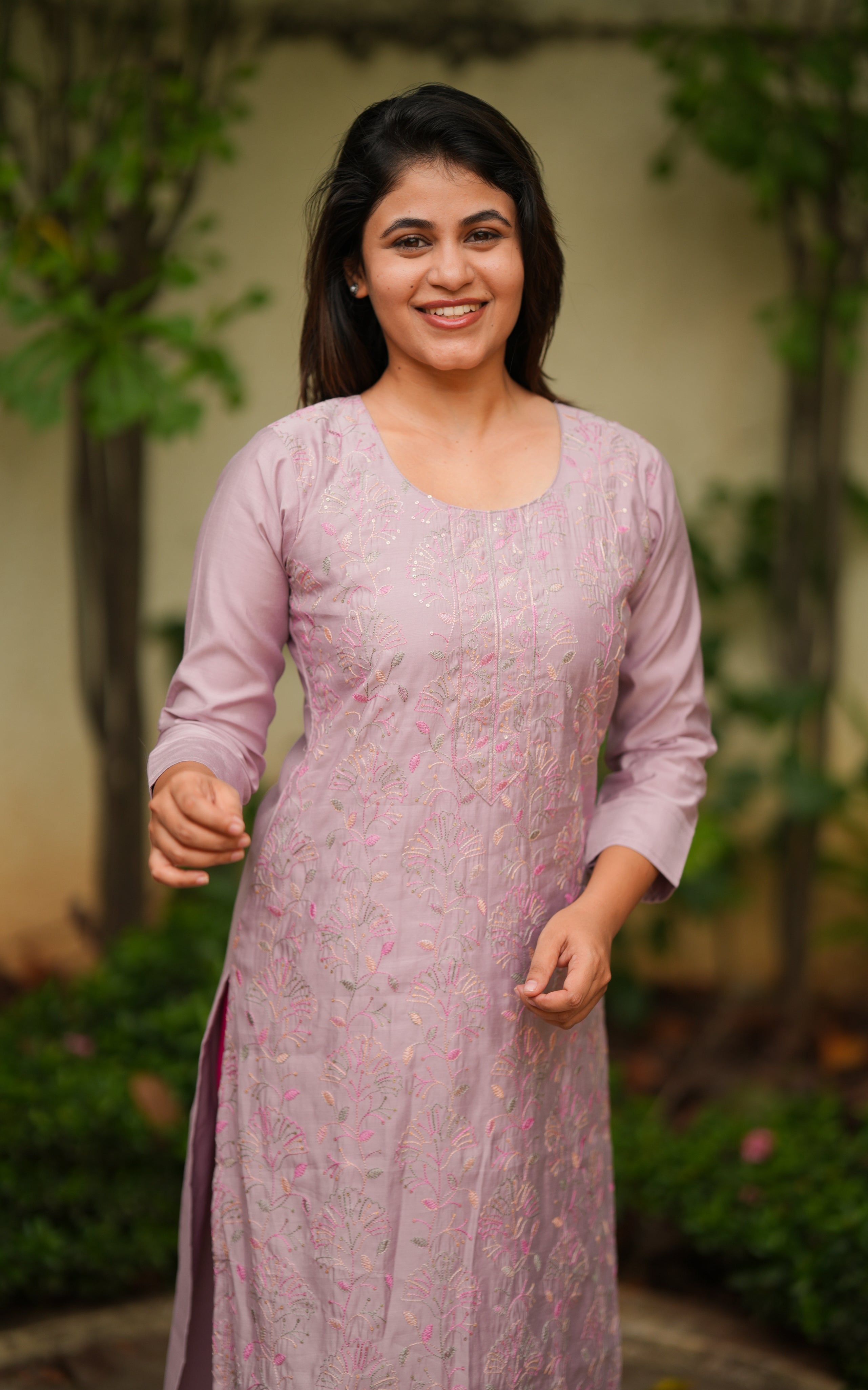 instore kurti Saratha Pastel Pink