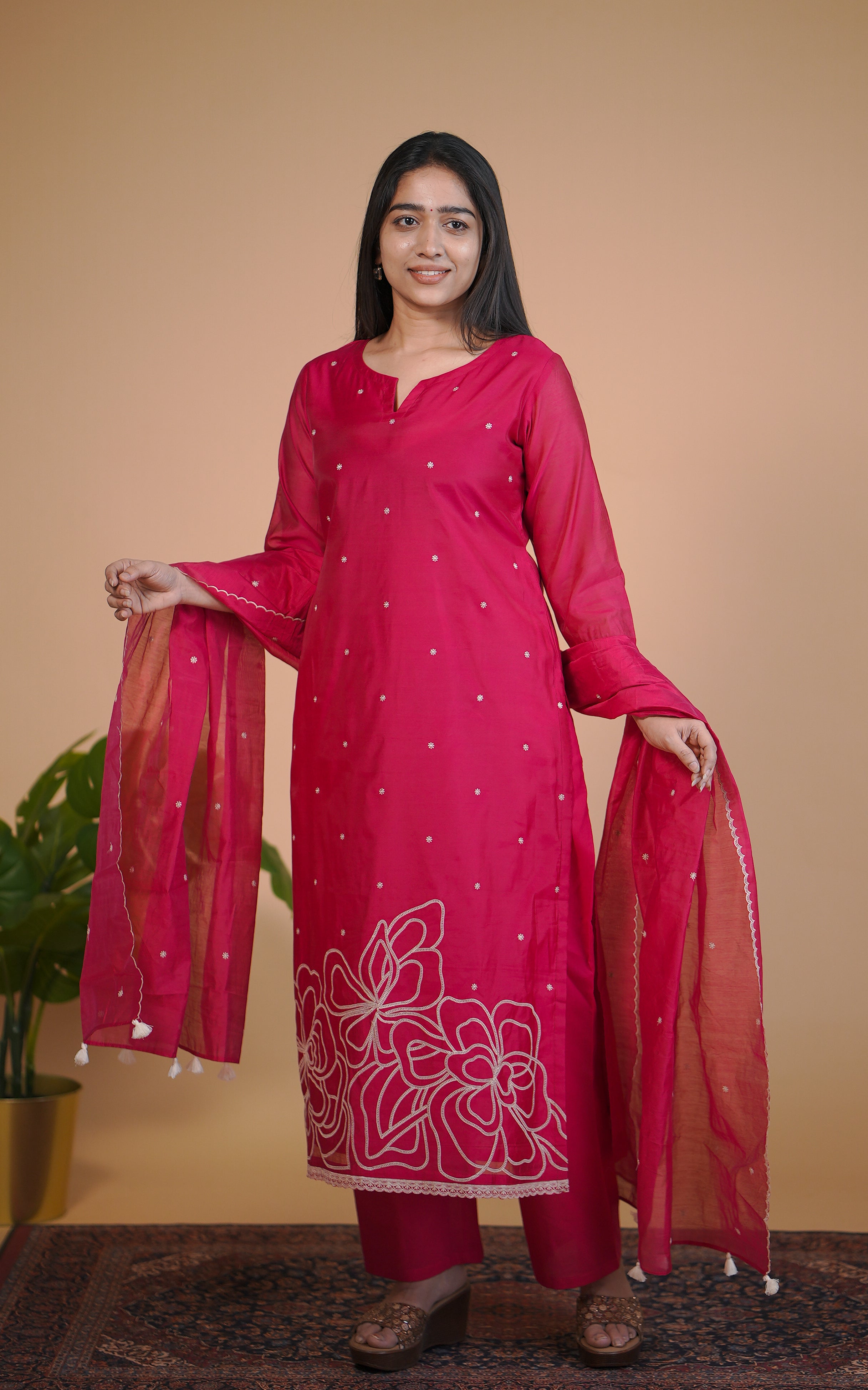 Mazhaimathi (Kurti+Pant+Dupatta)