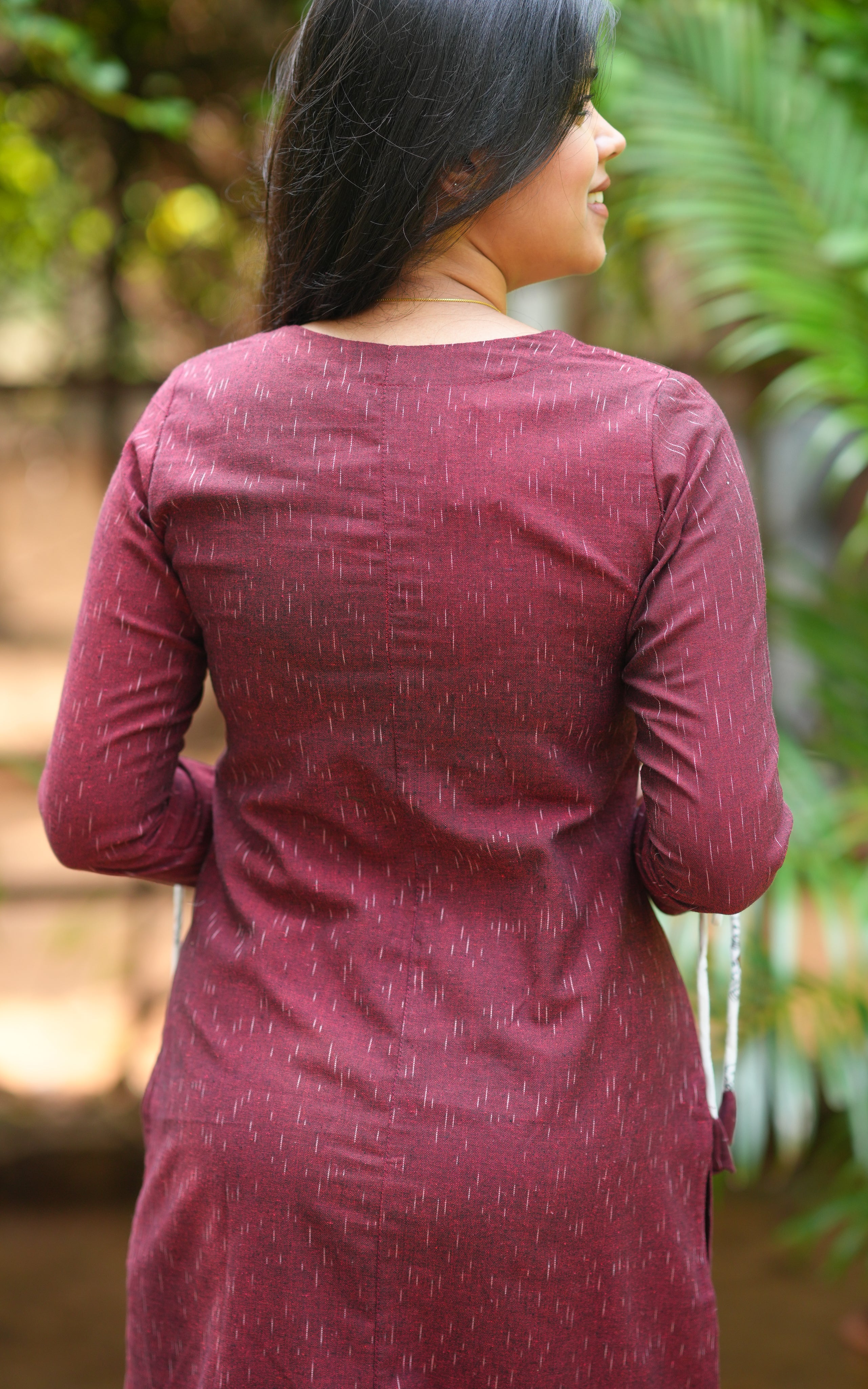 Dhatchi Maroon (Kurti+Dupatta)