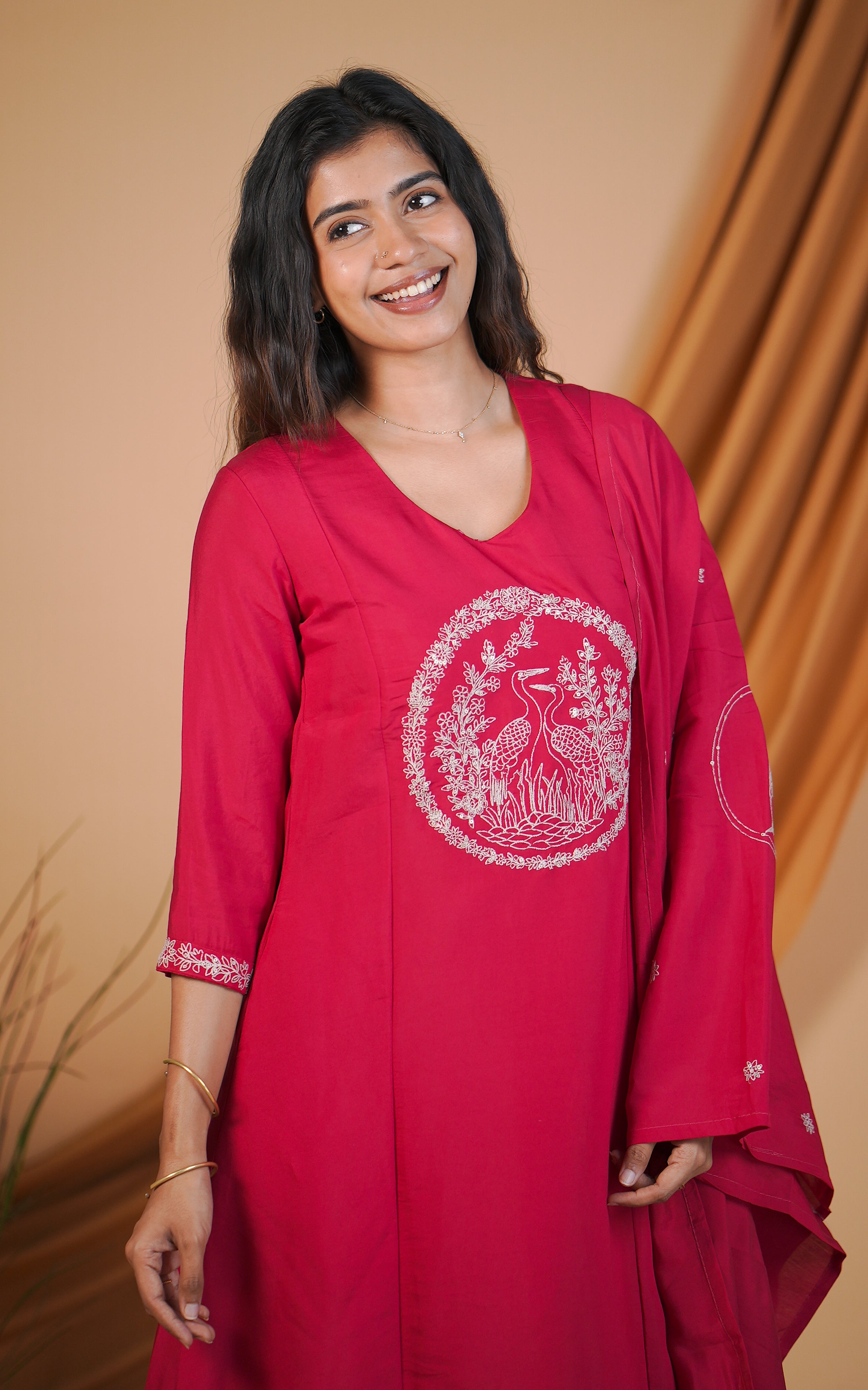 Hansika A (Kurti+Dupatta)