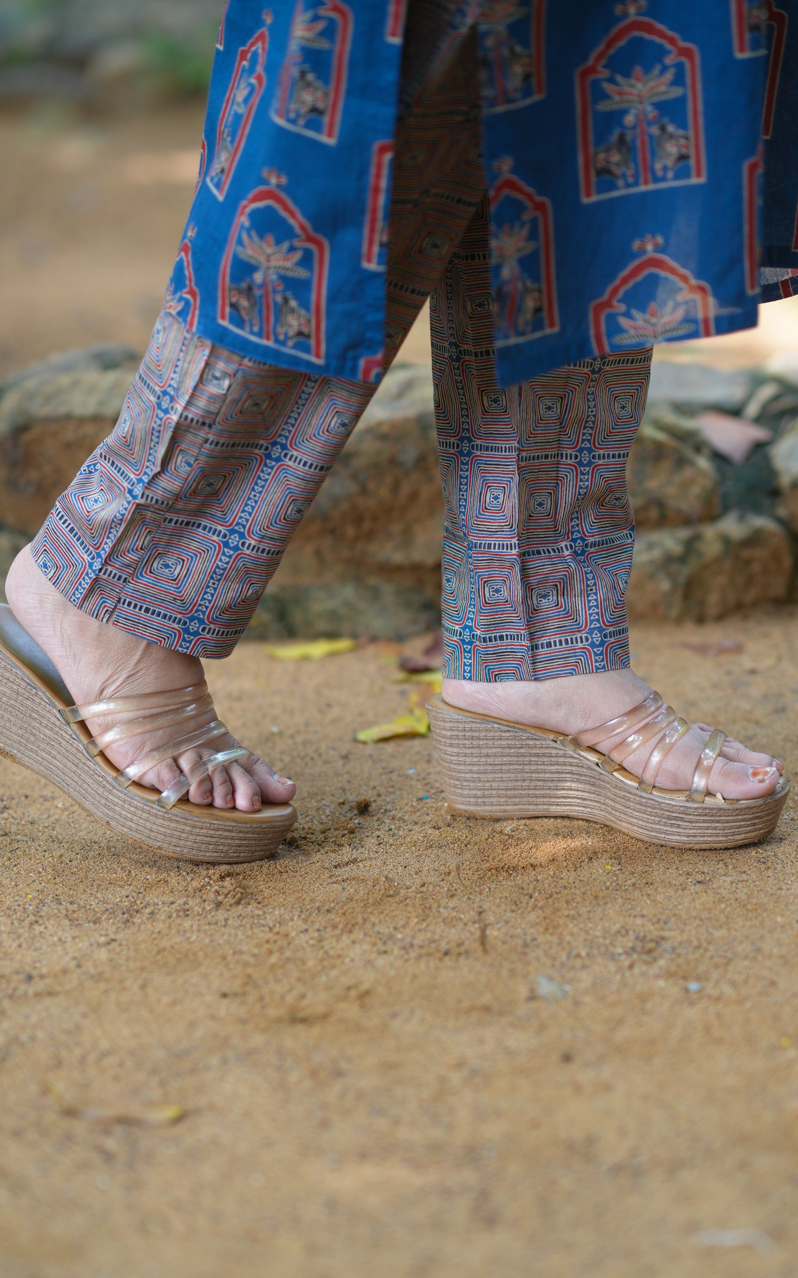 Aishwarya Blue (Kurti+Pant+Dupatta)