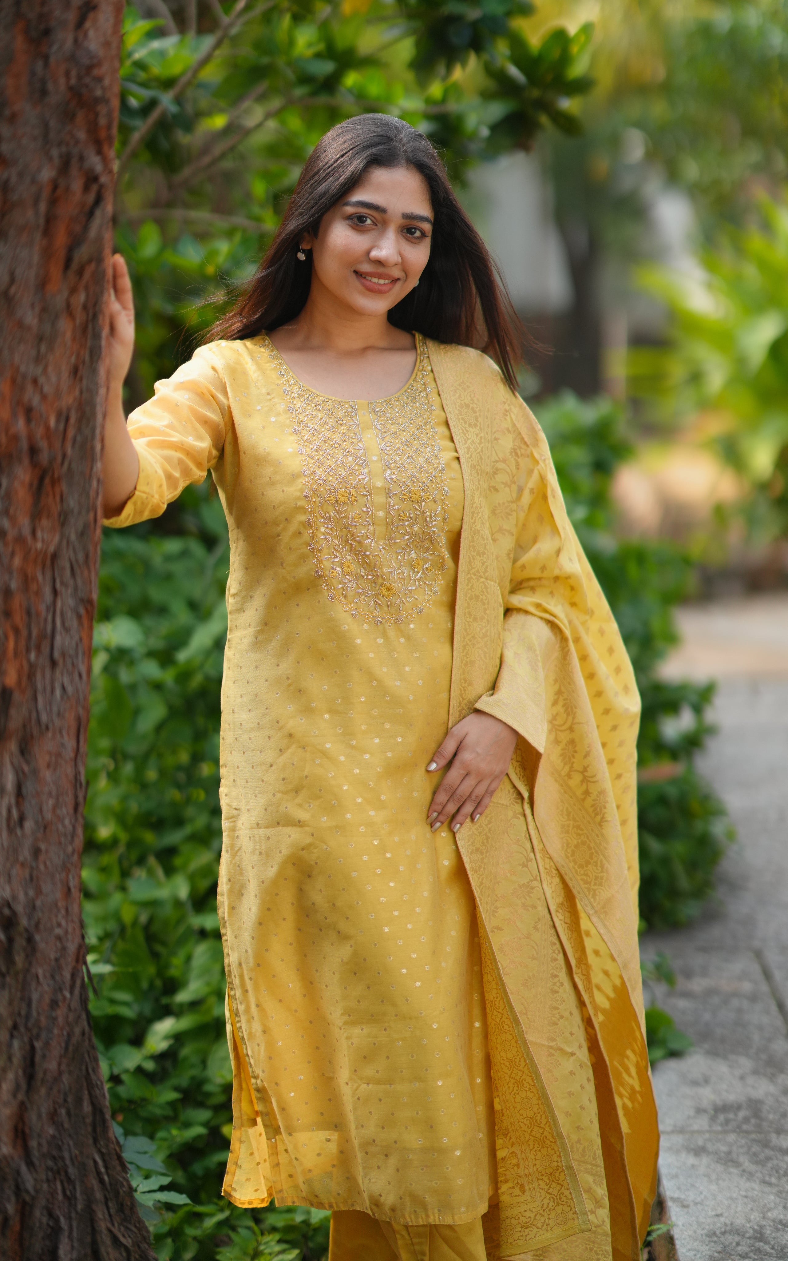 Amisdha Yellow (Kurti+Pant+Dupatta)