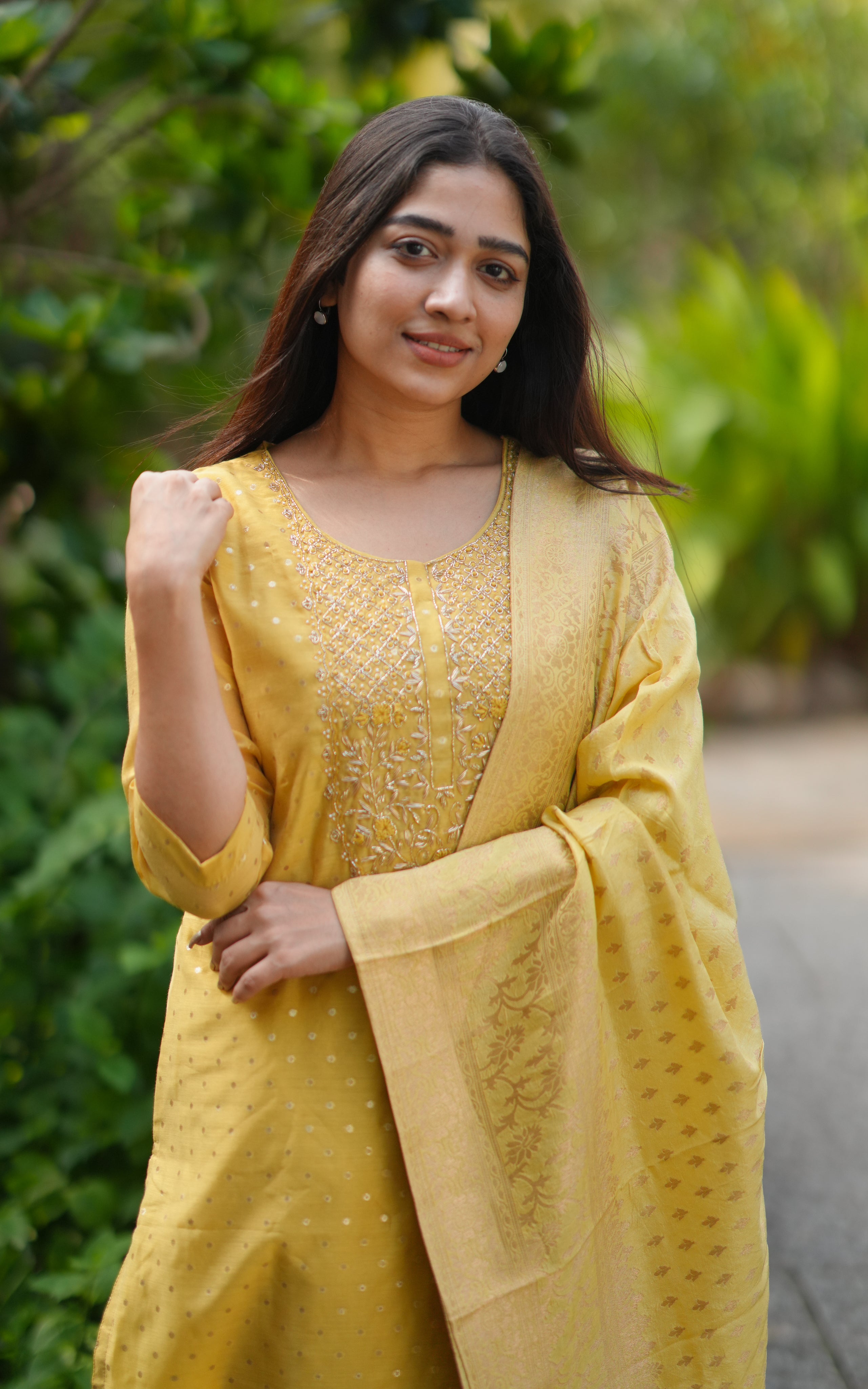 Amisdha Yellow (Kurti+Pant+Dupatta)