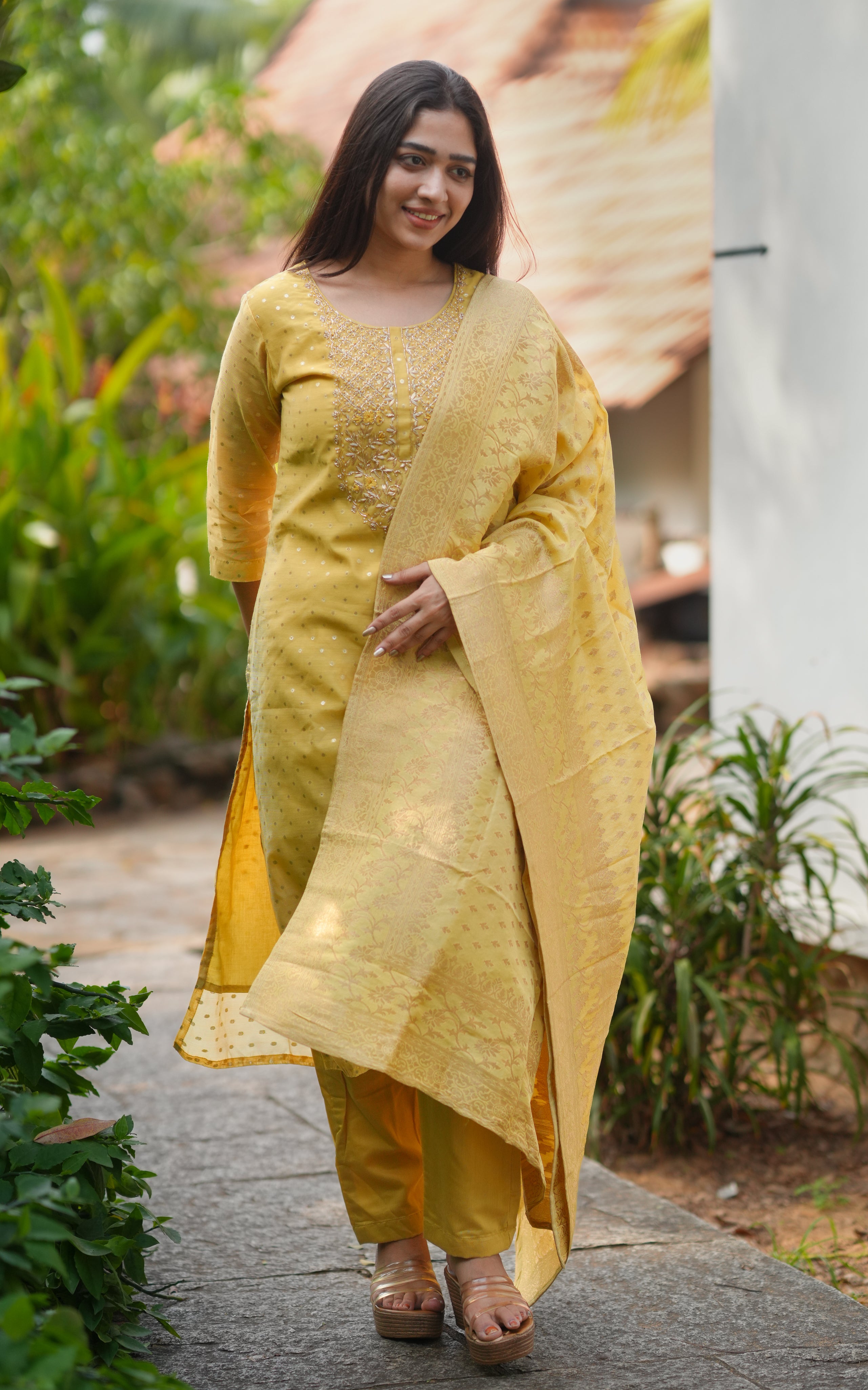 Amisdha Yellow (Kurti+Pant+Dupatta)