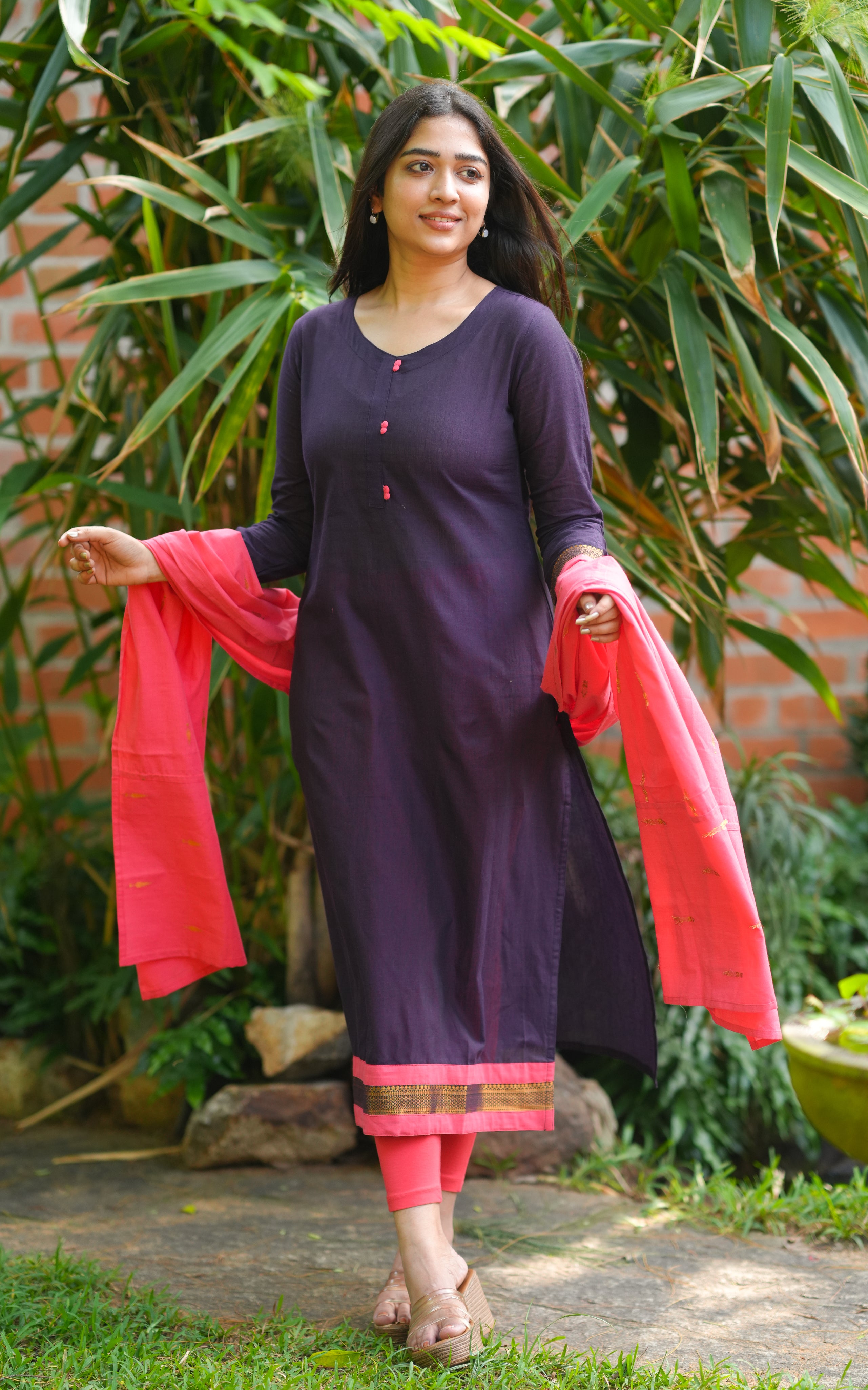 Sarisha Violet (Kurti+Dupatta) KURTIS instore