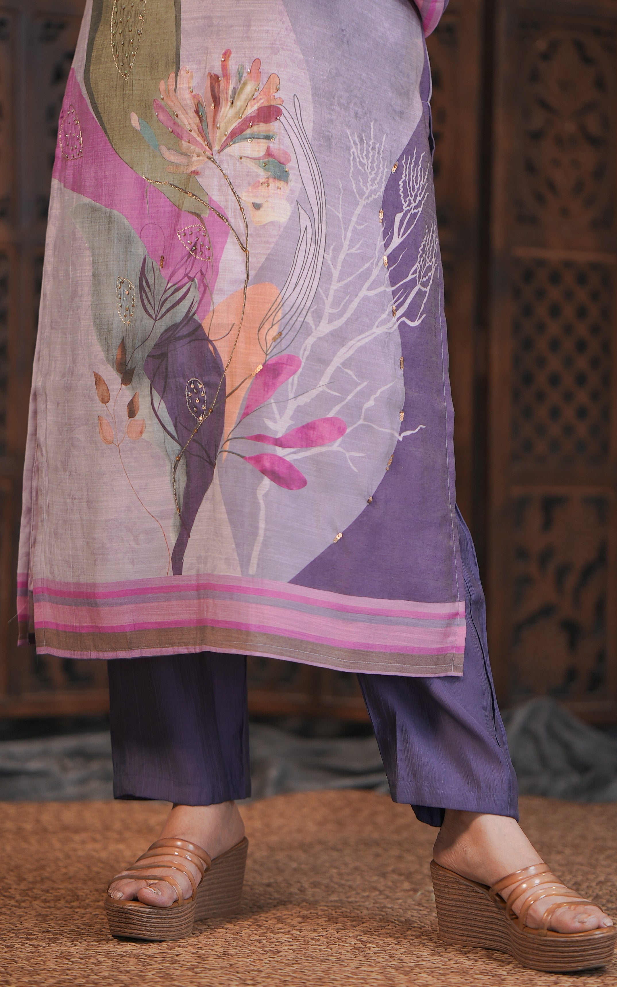 Porkodi A (Kurti+Pant+Dupatta)