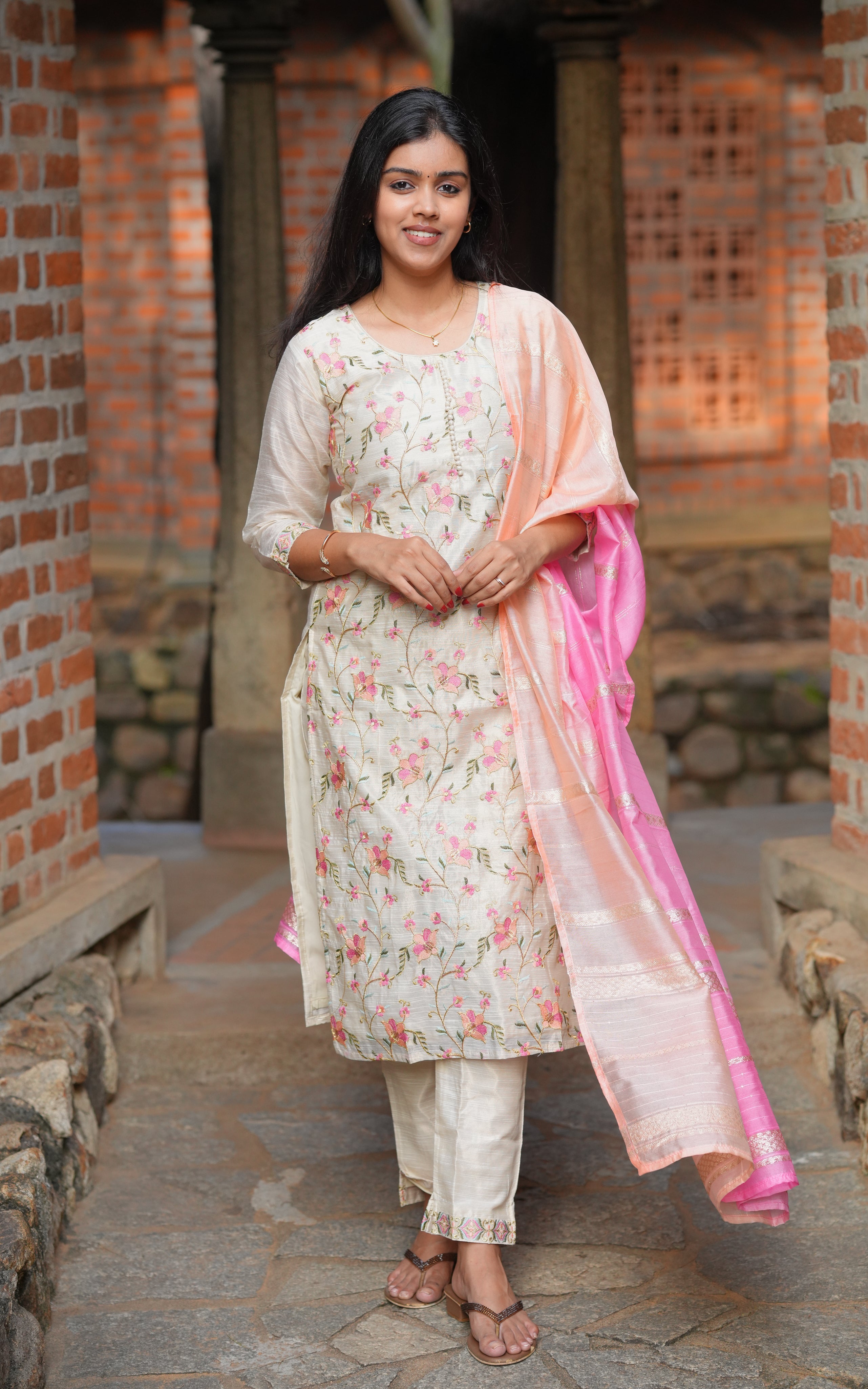 Dharshitha (Kurti+Pant+Dupatta)