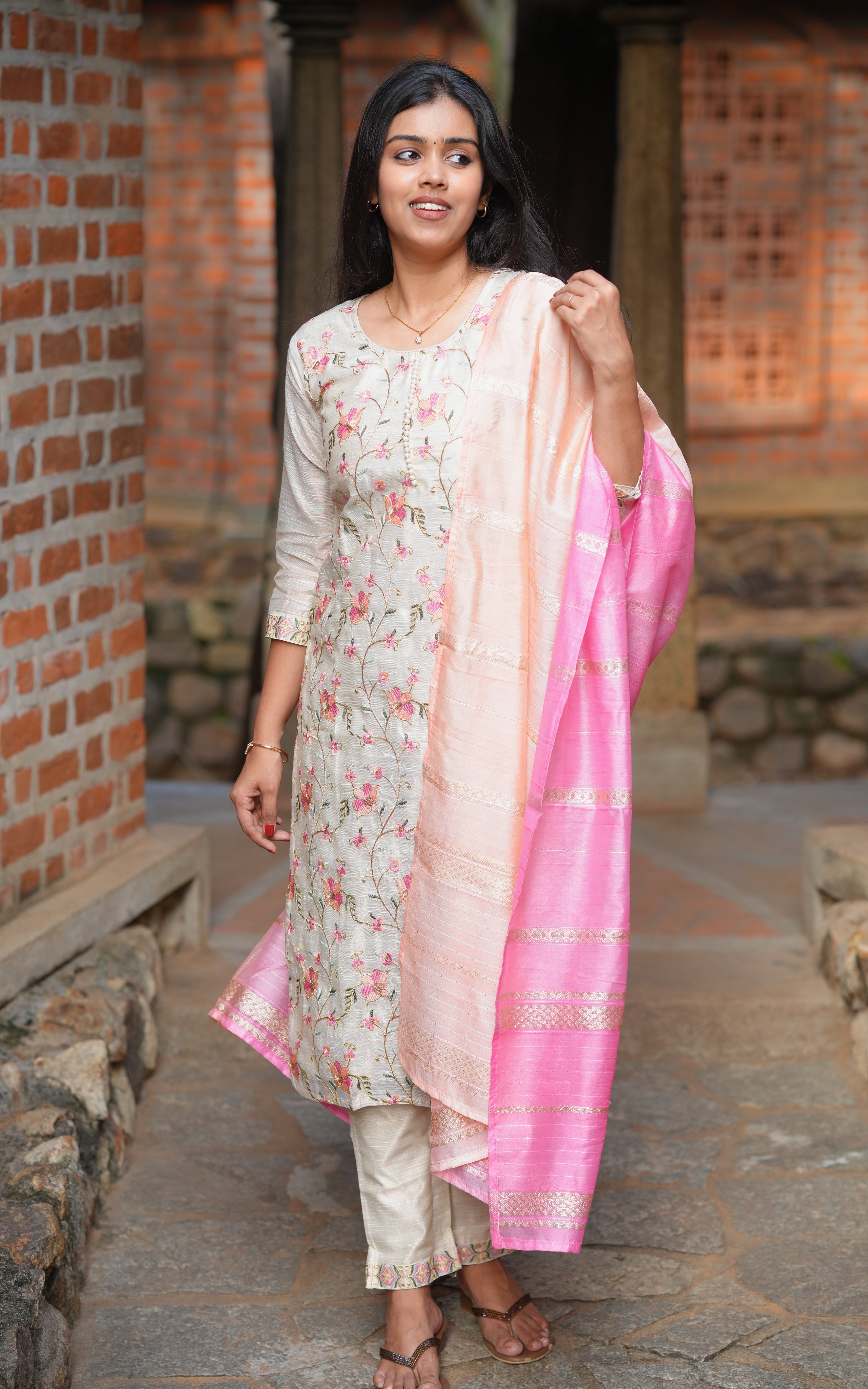 Dharshitha (Kurti+Pant+Dupatta)