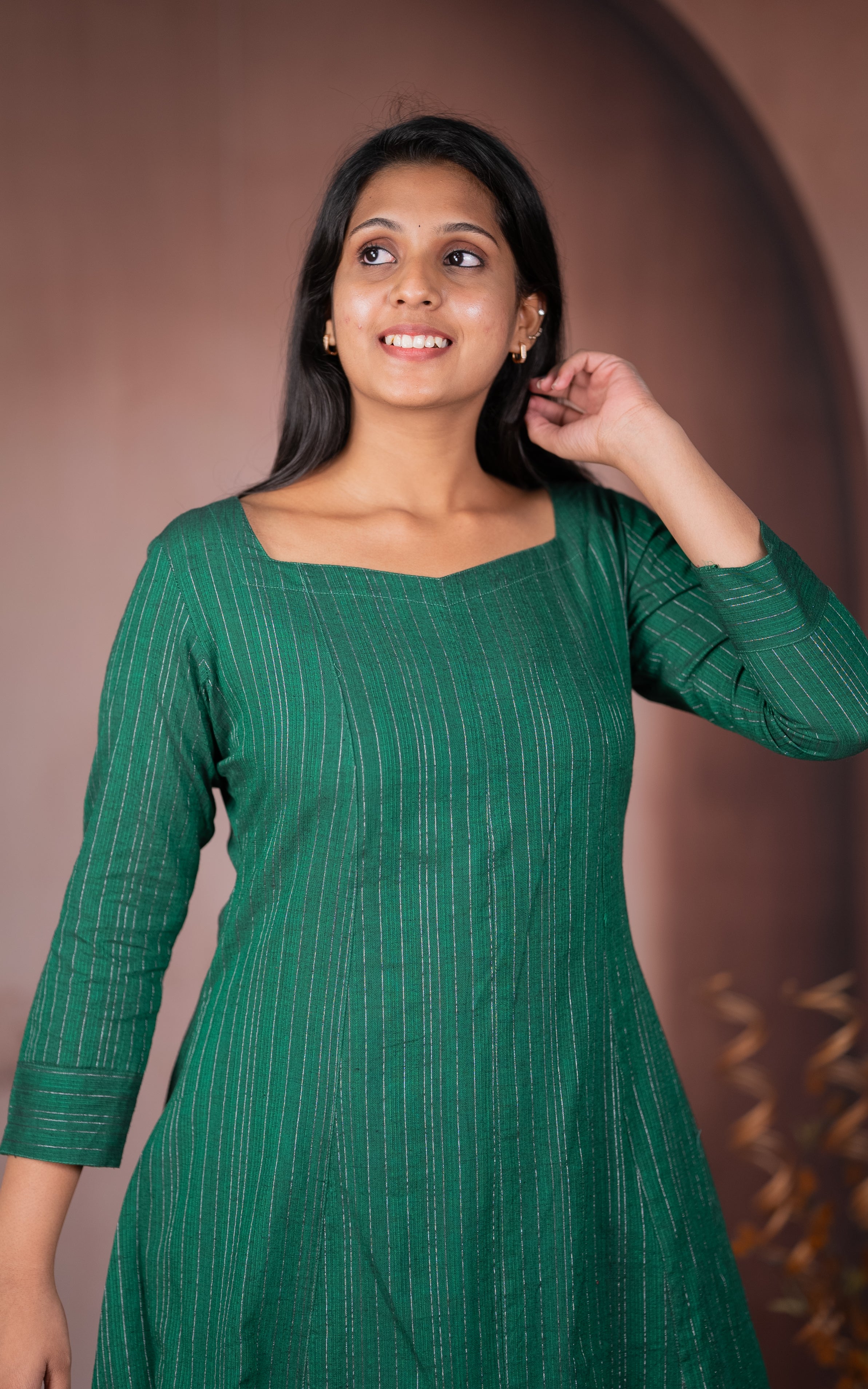 Dark green kurti matching leggings hotsell