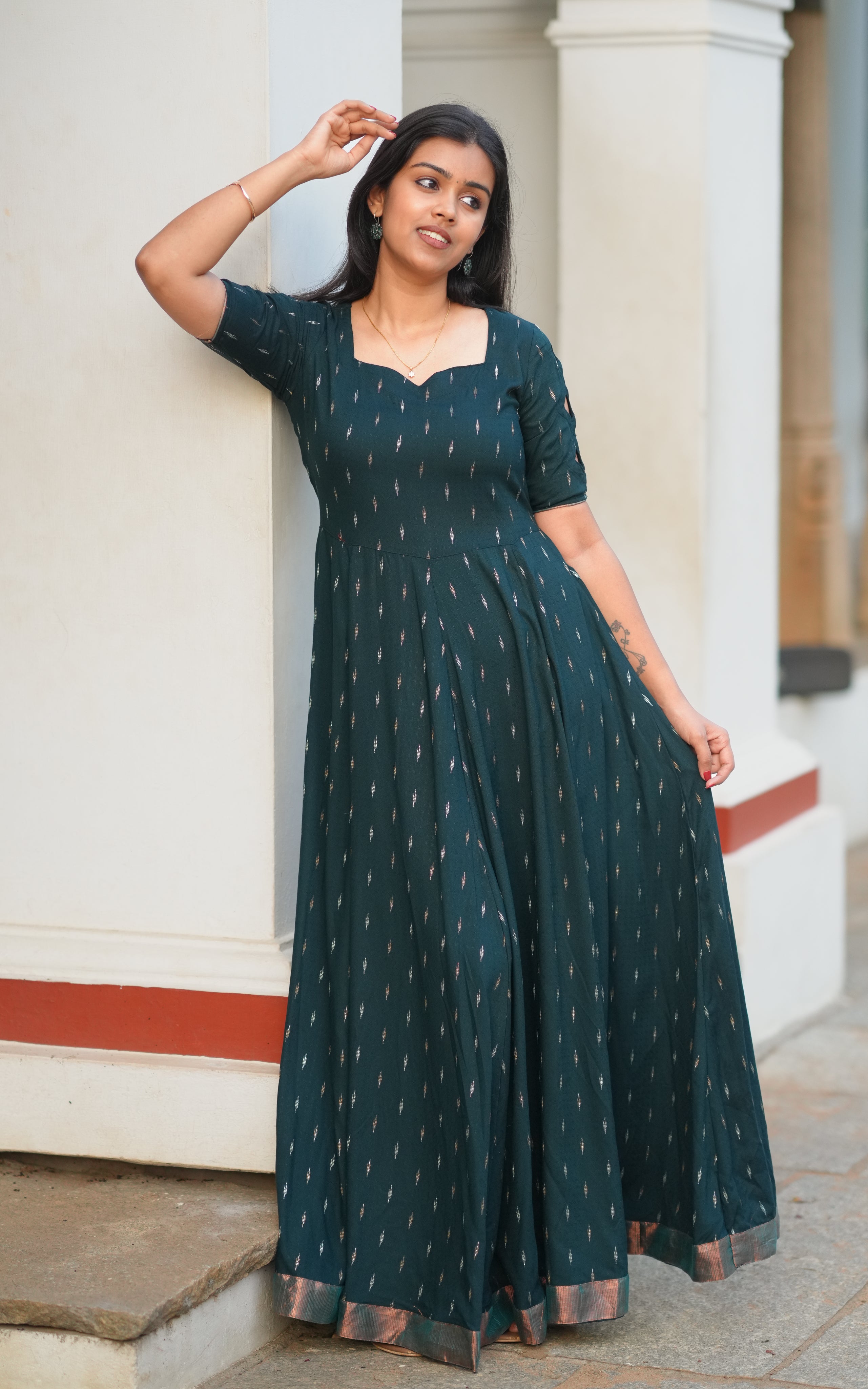 Jazeera Dark Green KURTIS Instore