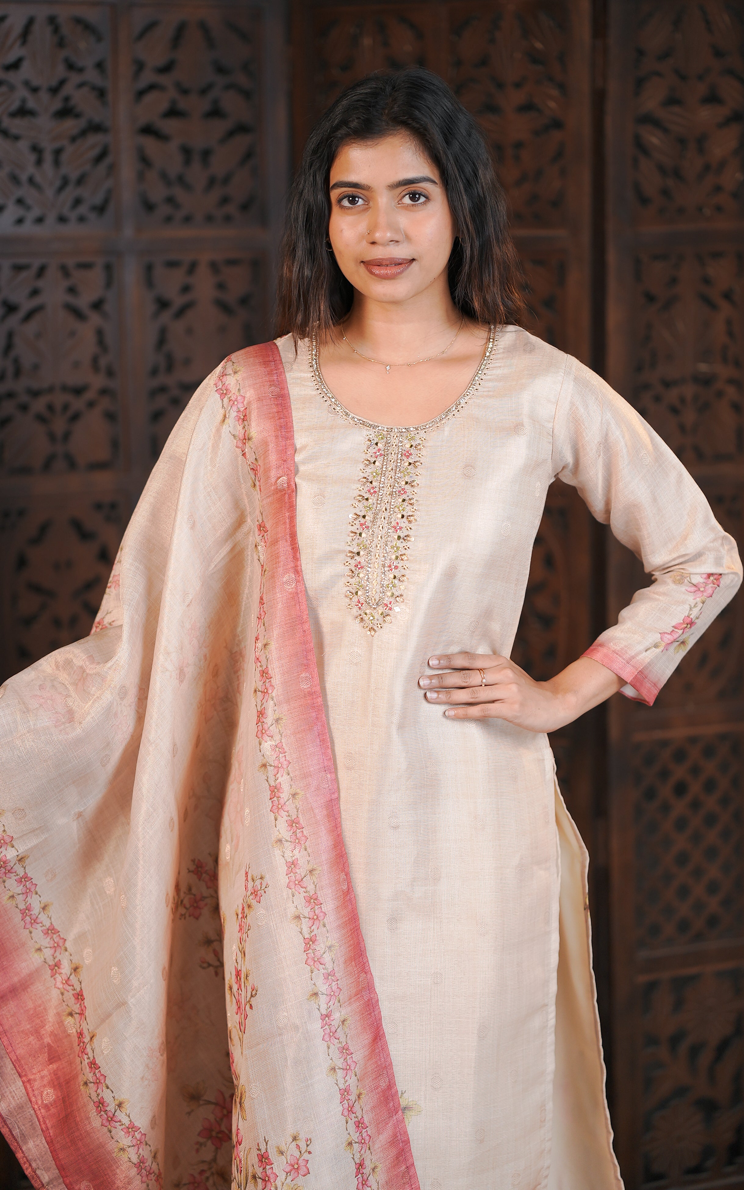 Mozhimathi (Kurti+Pant+Dupatta)