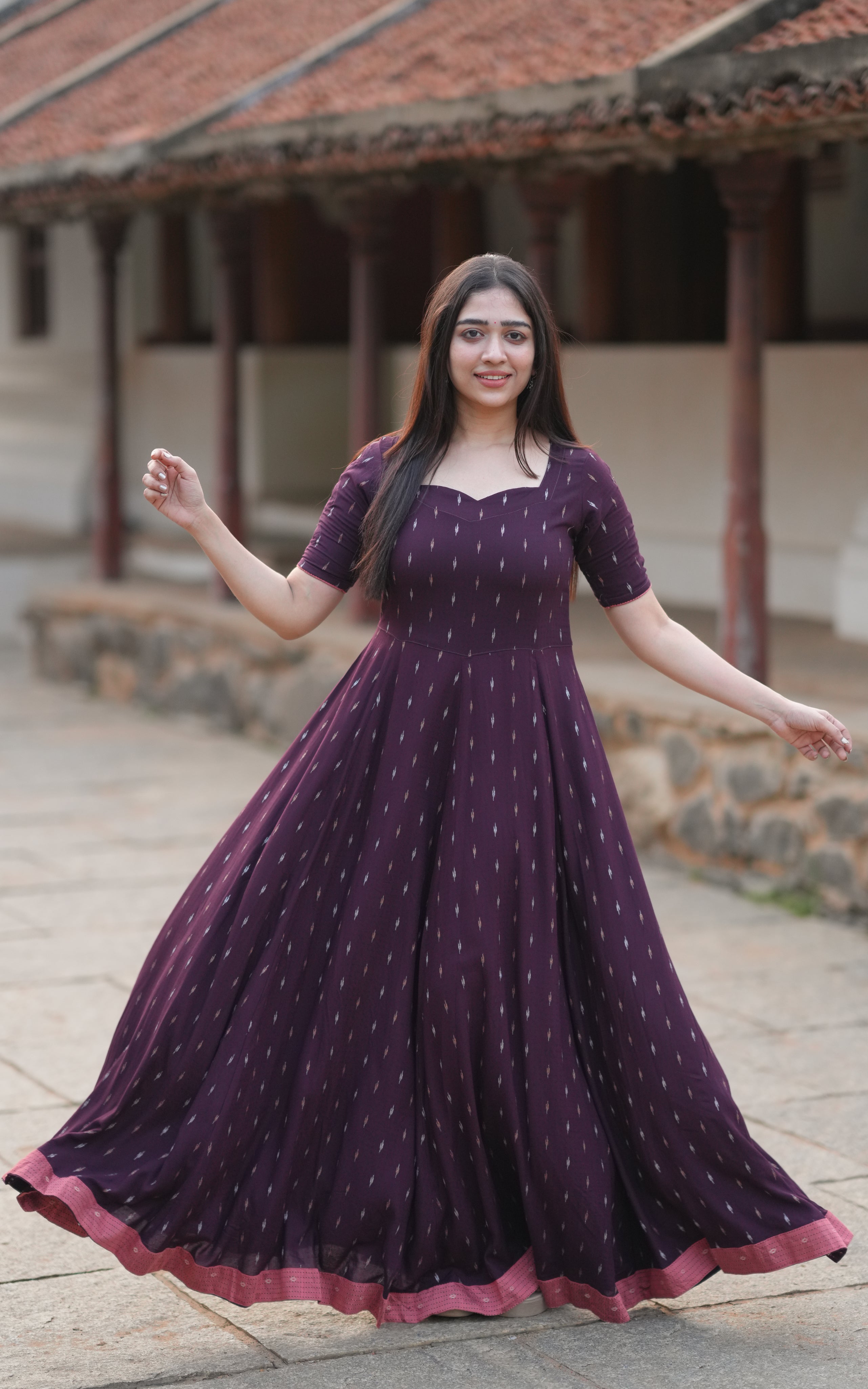 Jazeera plum KURTIS Instore