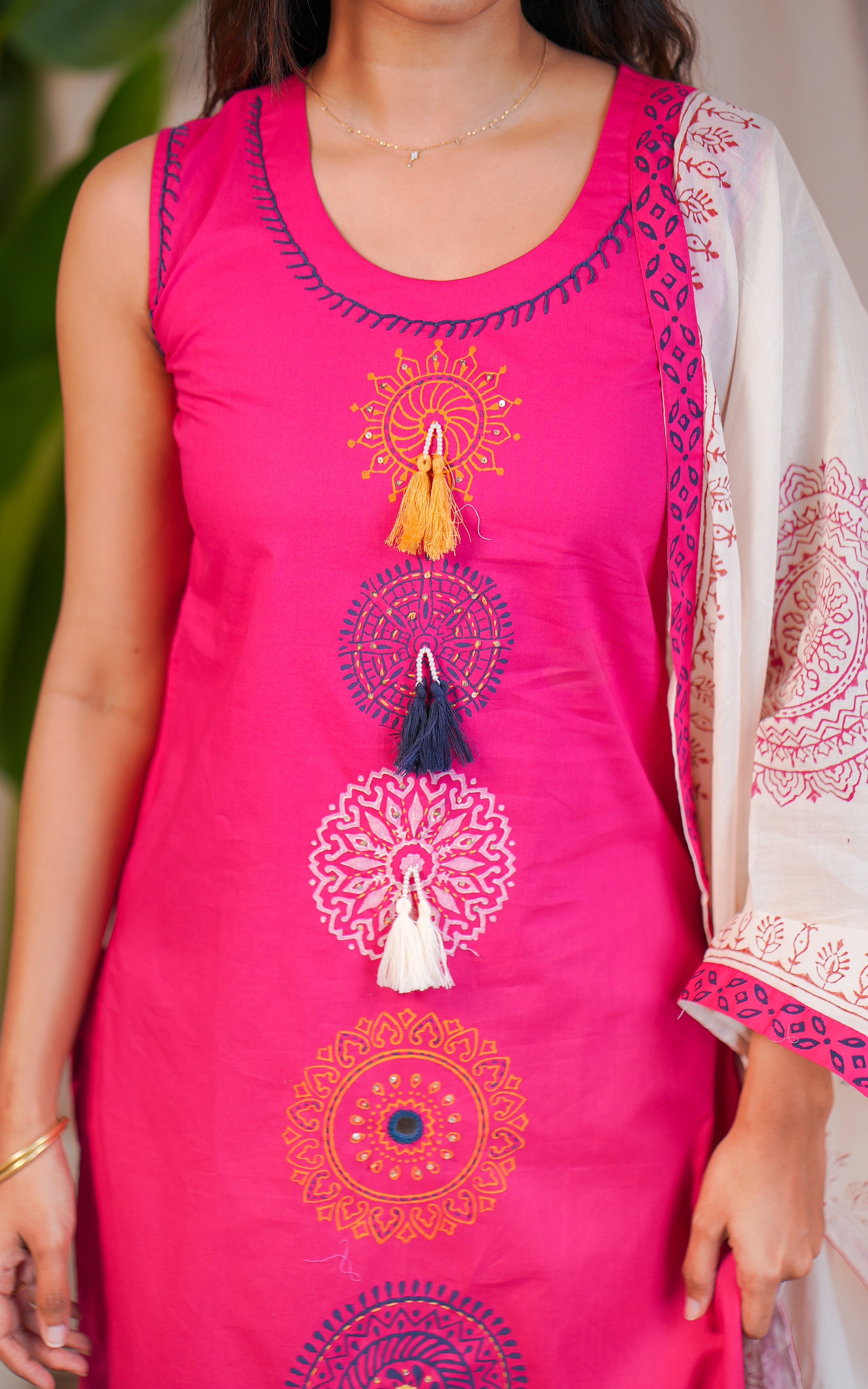 Aurumaya A Handblock (Kurti+Dupatta)