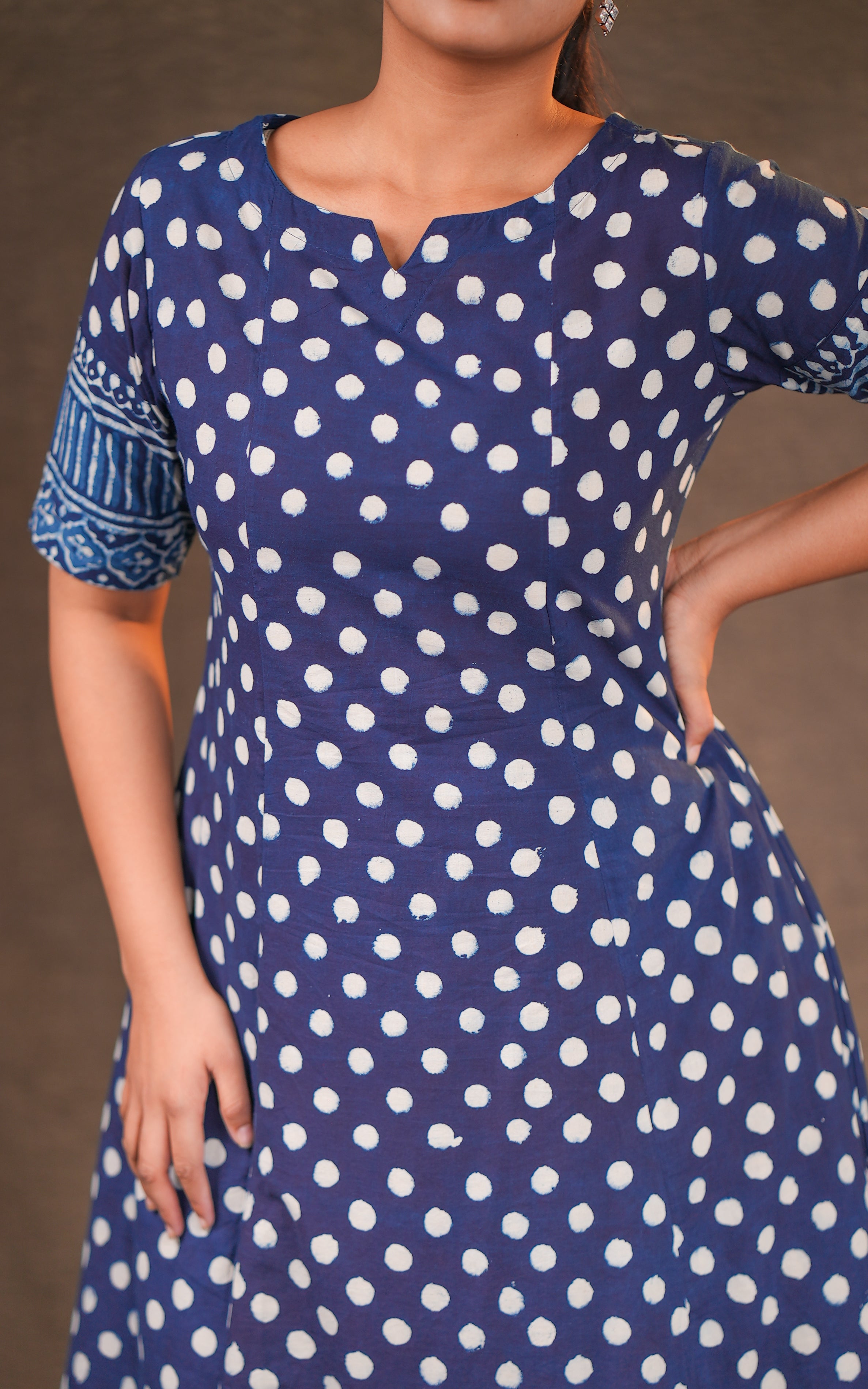 Yugamithra Indigo A (Kurti+Pant)