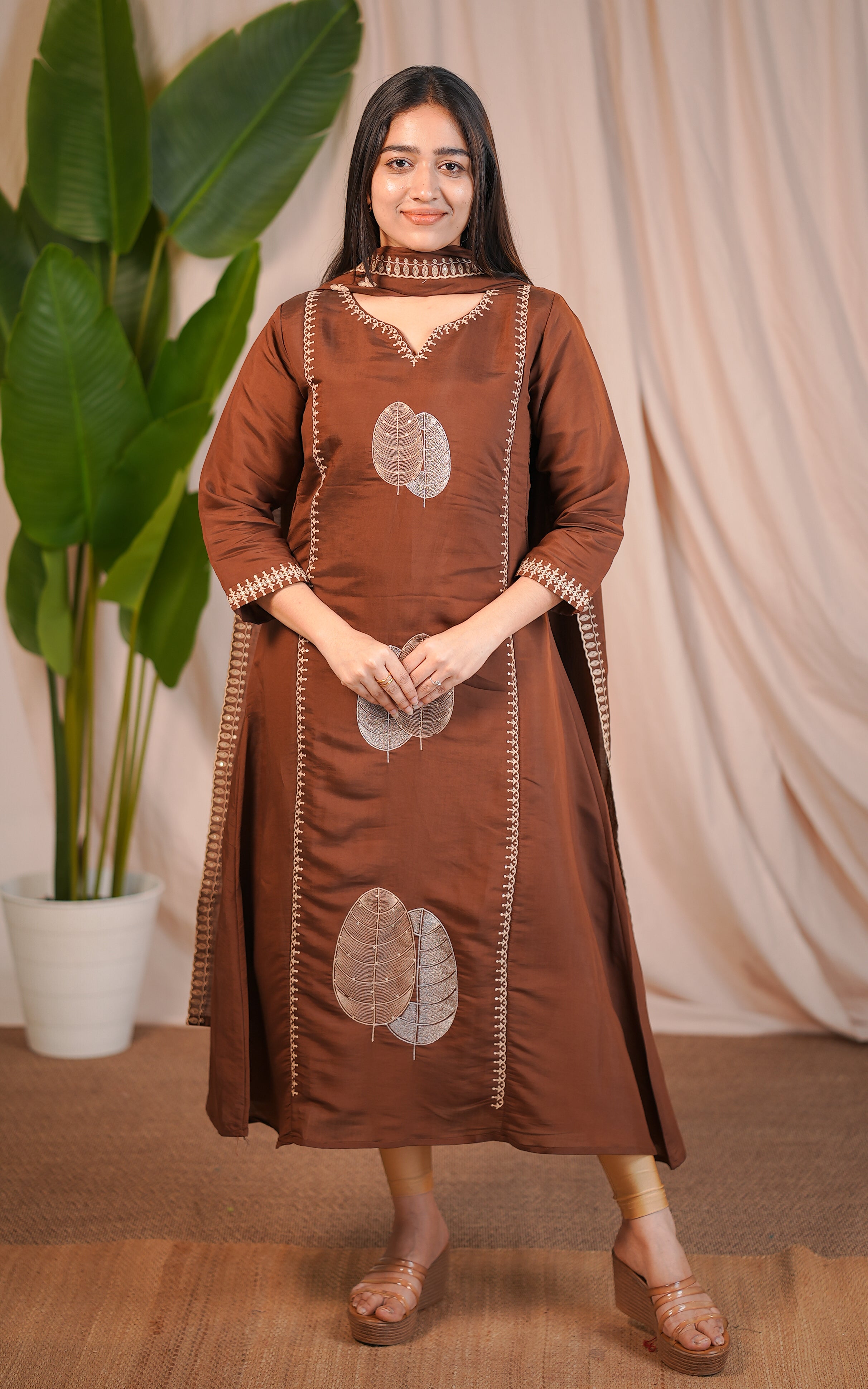 Leafora A (Kurti+Dupatta)