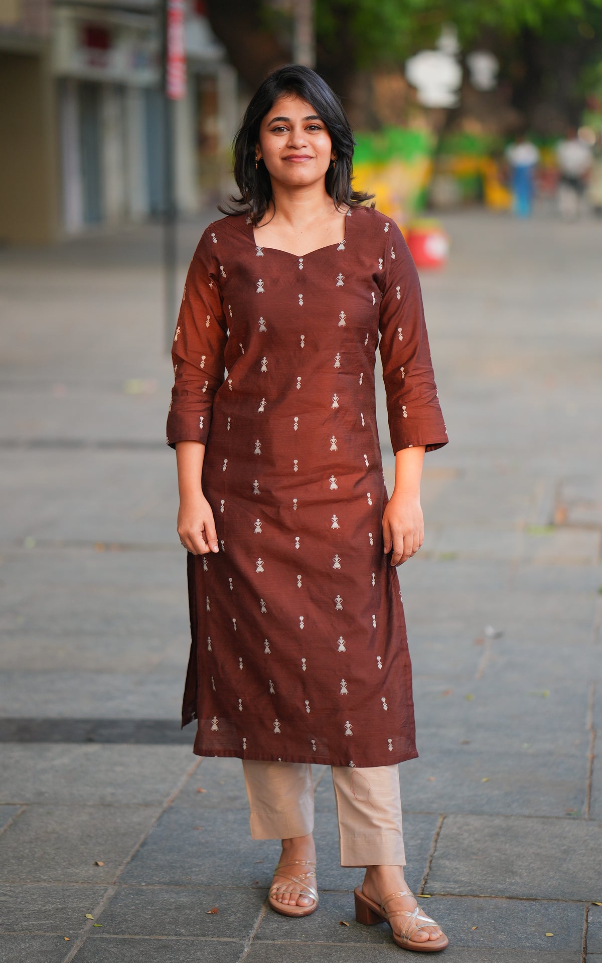 Folk Art Dark Brown