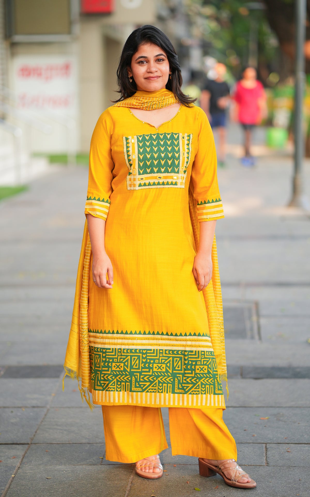 Parimala Handblock (Kurti+Pant+Dupatta)