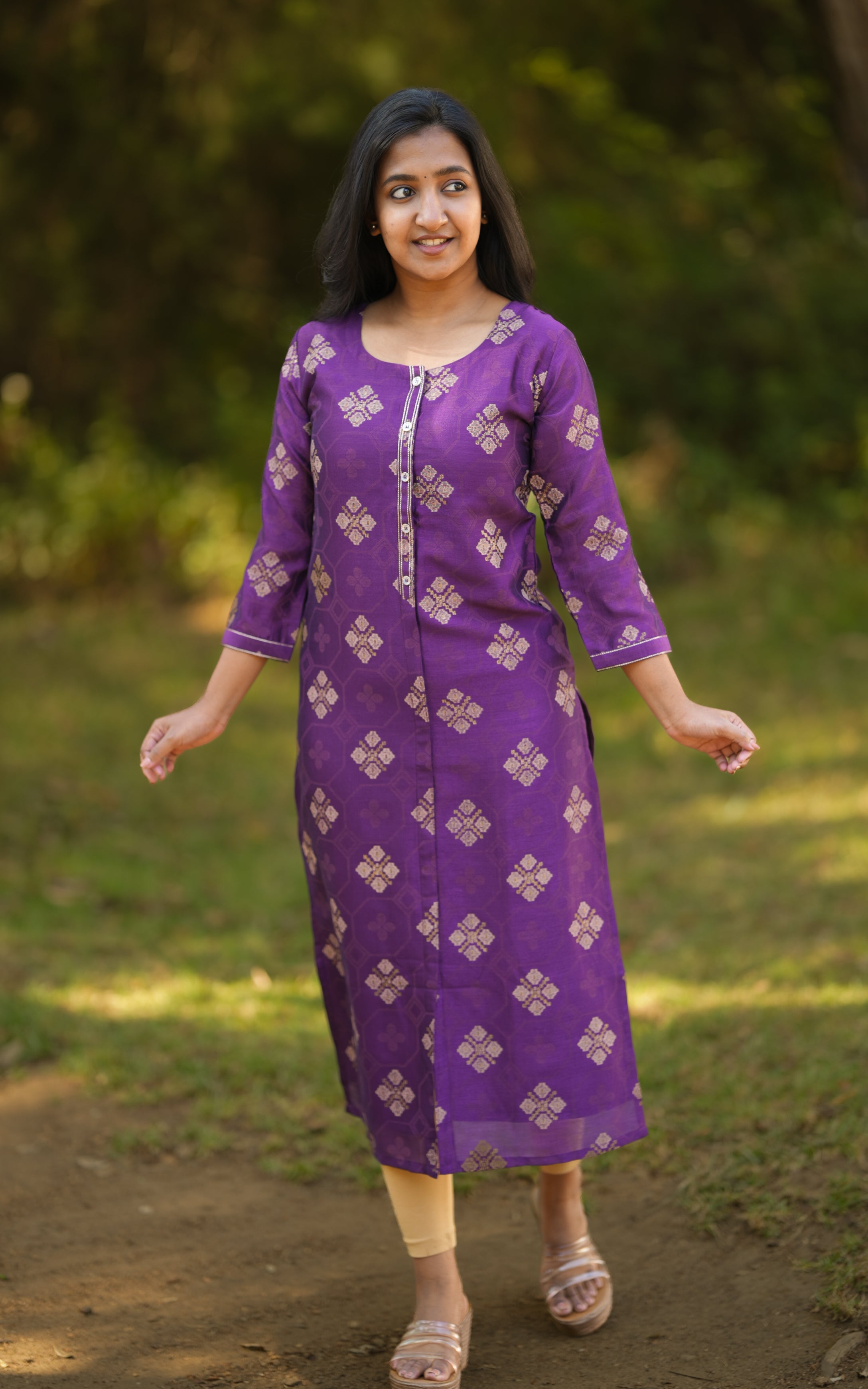 violet kurti south cotton 