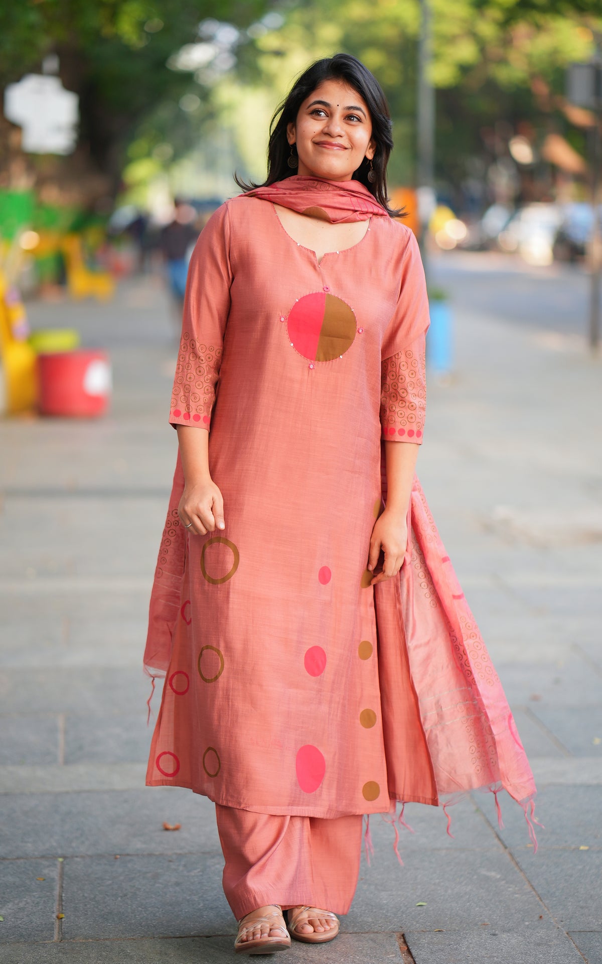 Bhavanjali Handblock (Kurti+Pant+Dupatta)