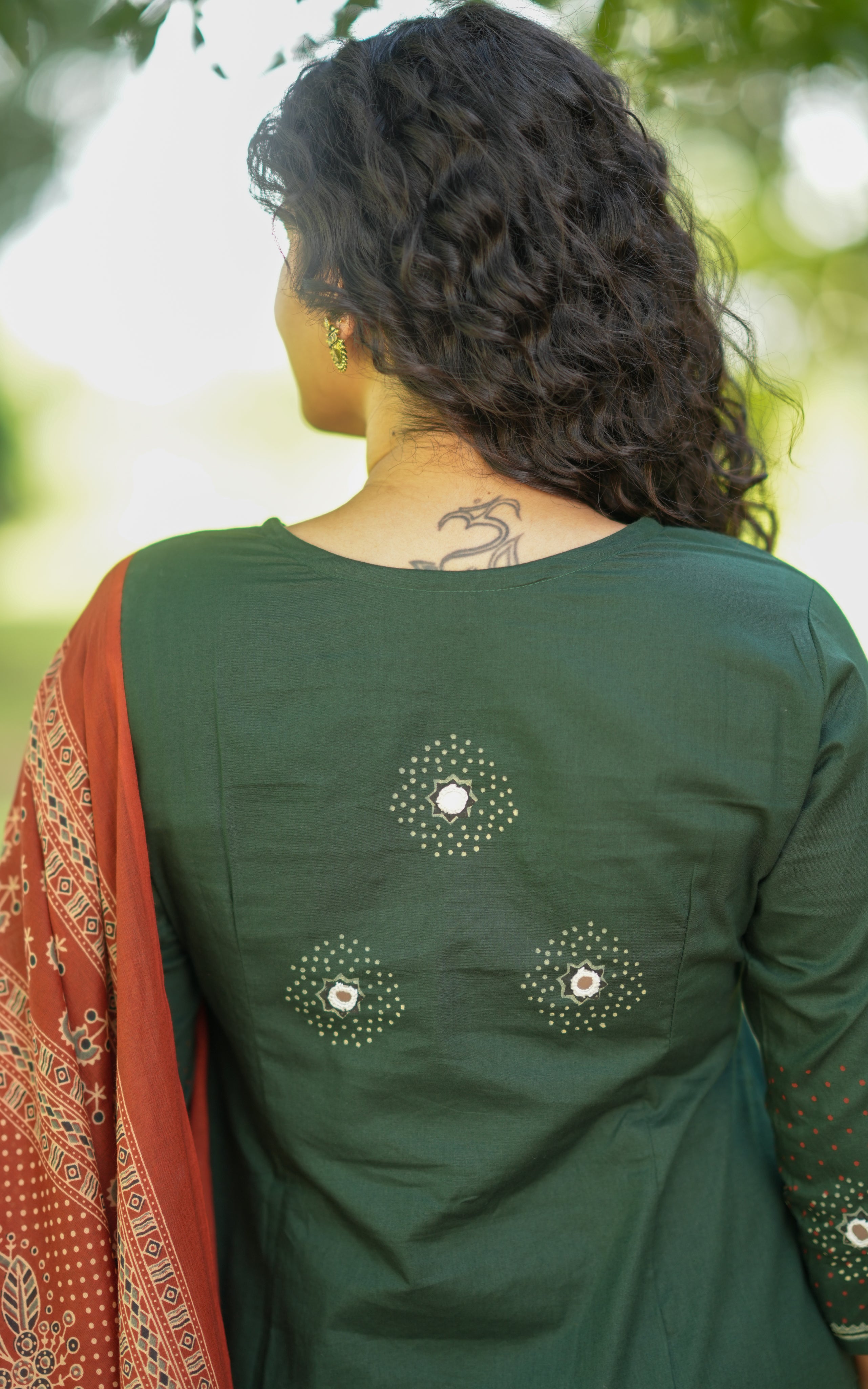 Ragavarthini HandBlock (Kurti+Pant+Dupatta)