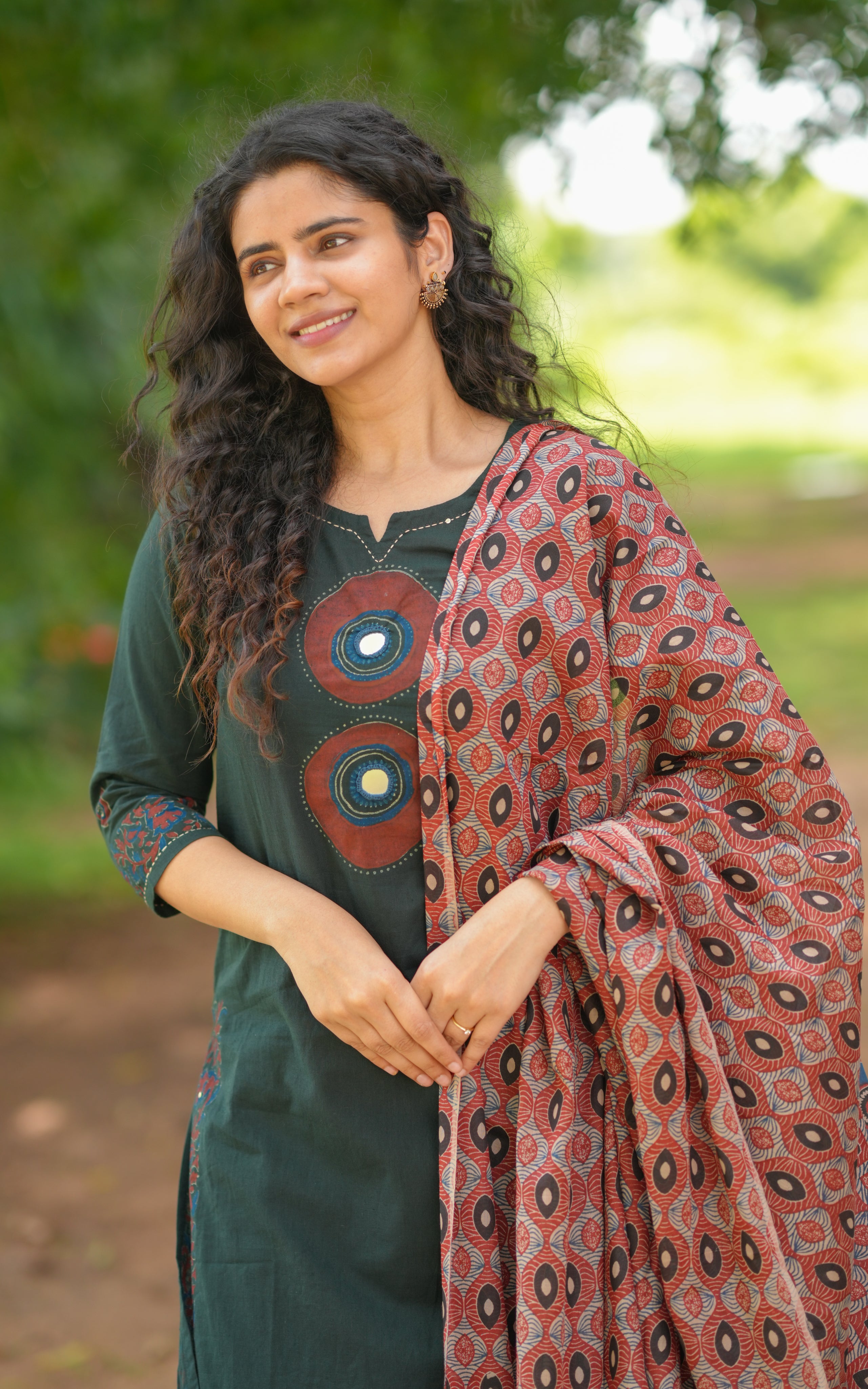 Aahana HandBlock (Kurti+Pant+Dupatta)