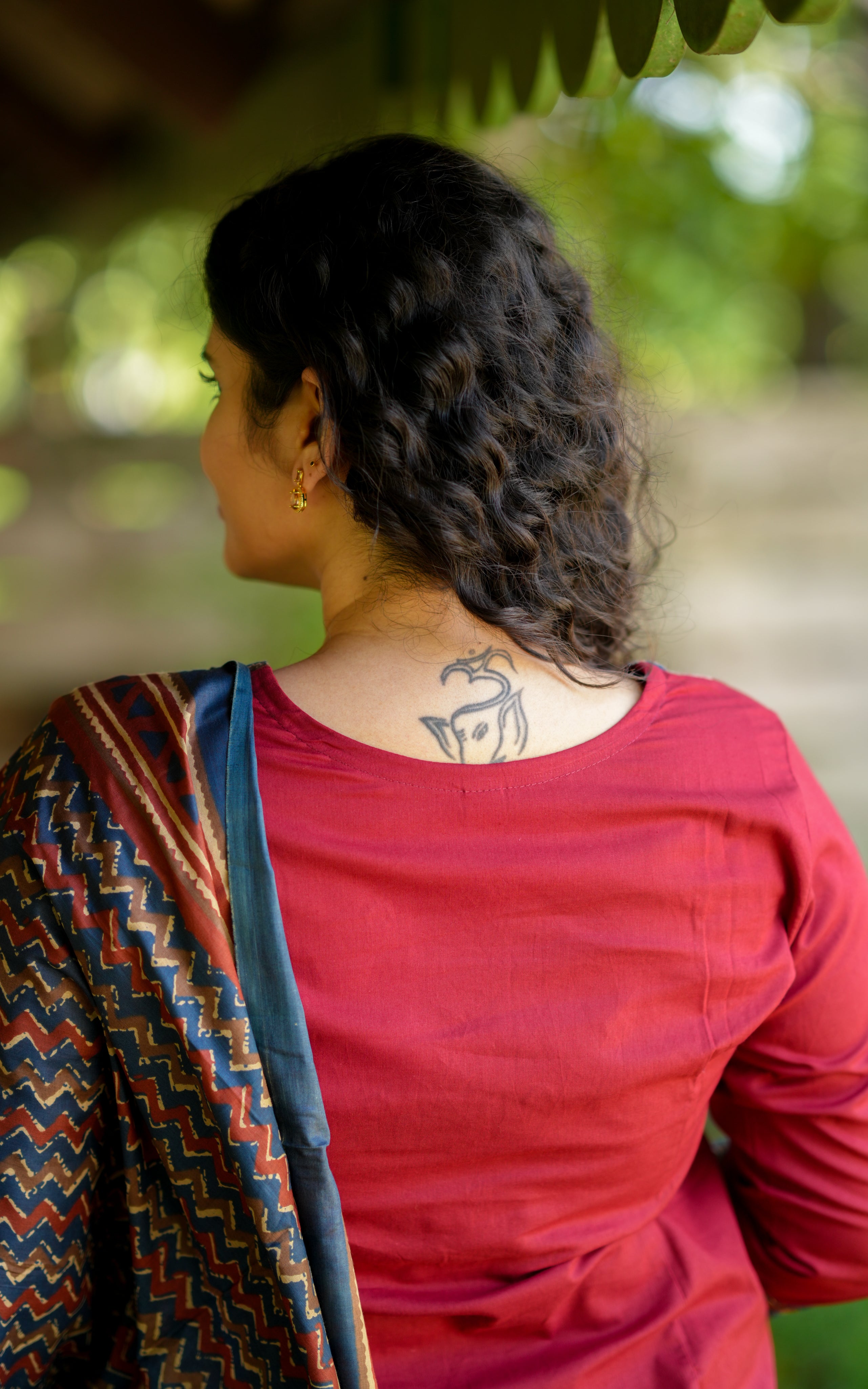 Jameela Maroon (Kurti+Pant+Dupatta)
