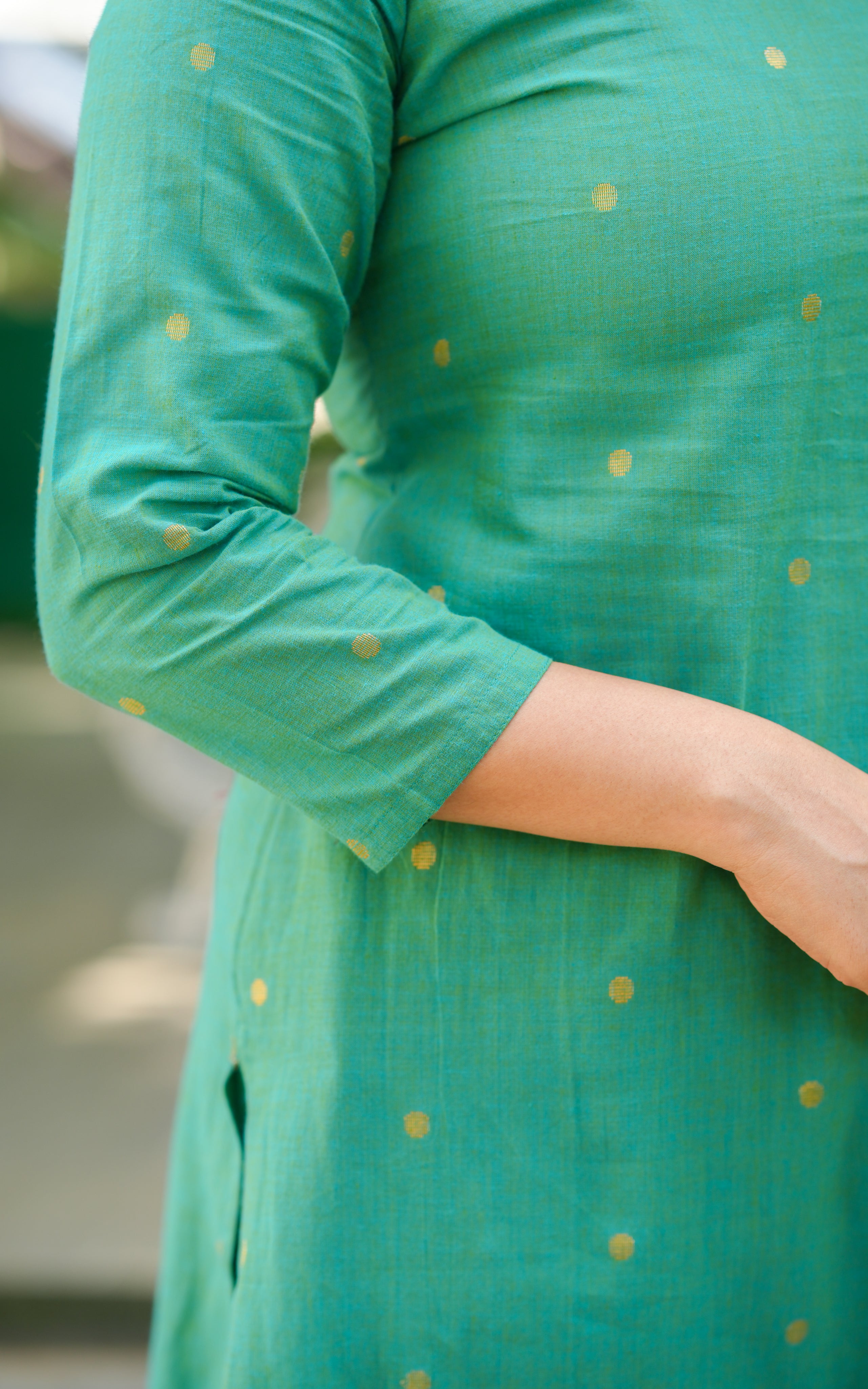 Farah Teal Green (Kurti+Pant+Dupatta)