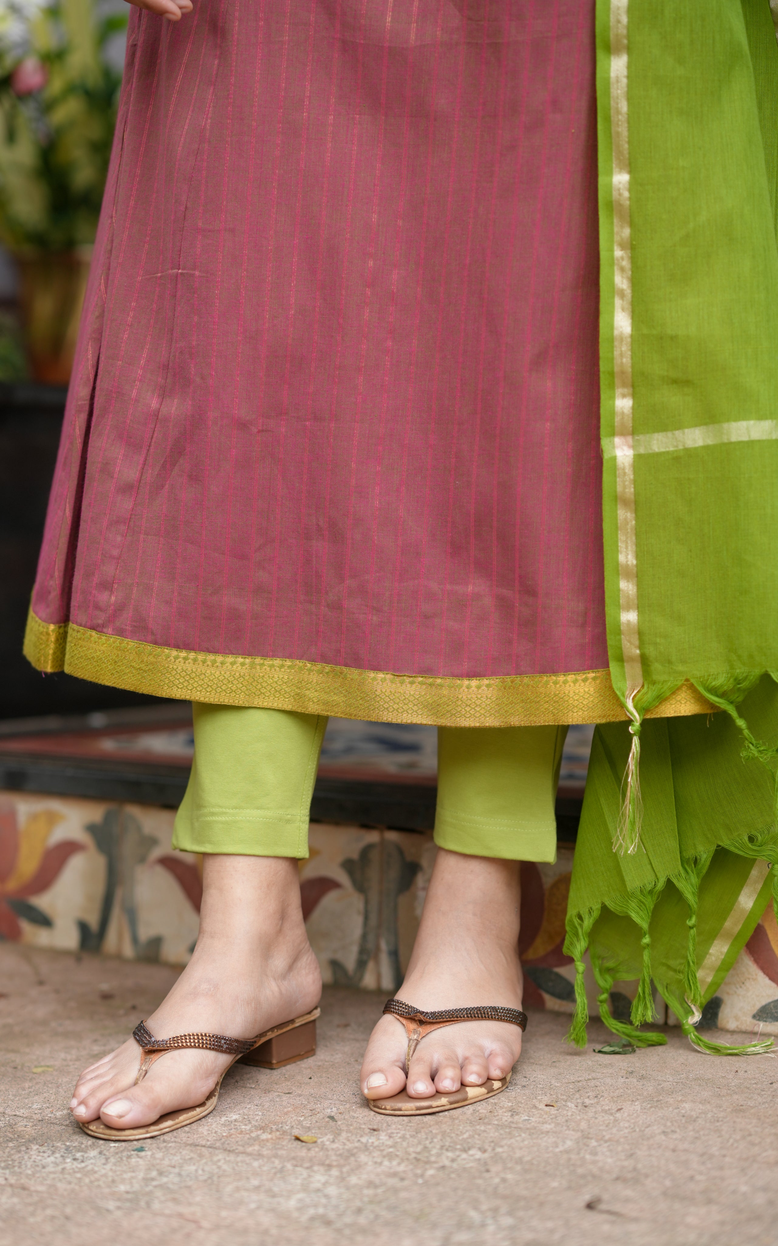 Liora Dusty Maroon (Kurti+Dupatta)