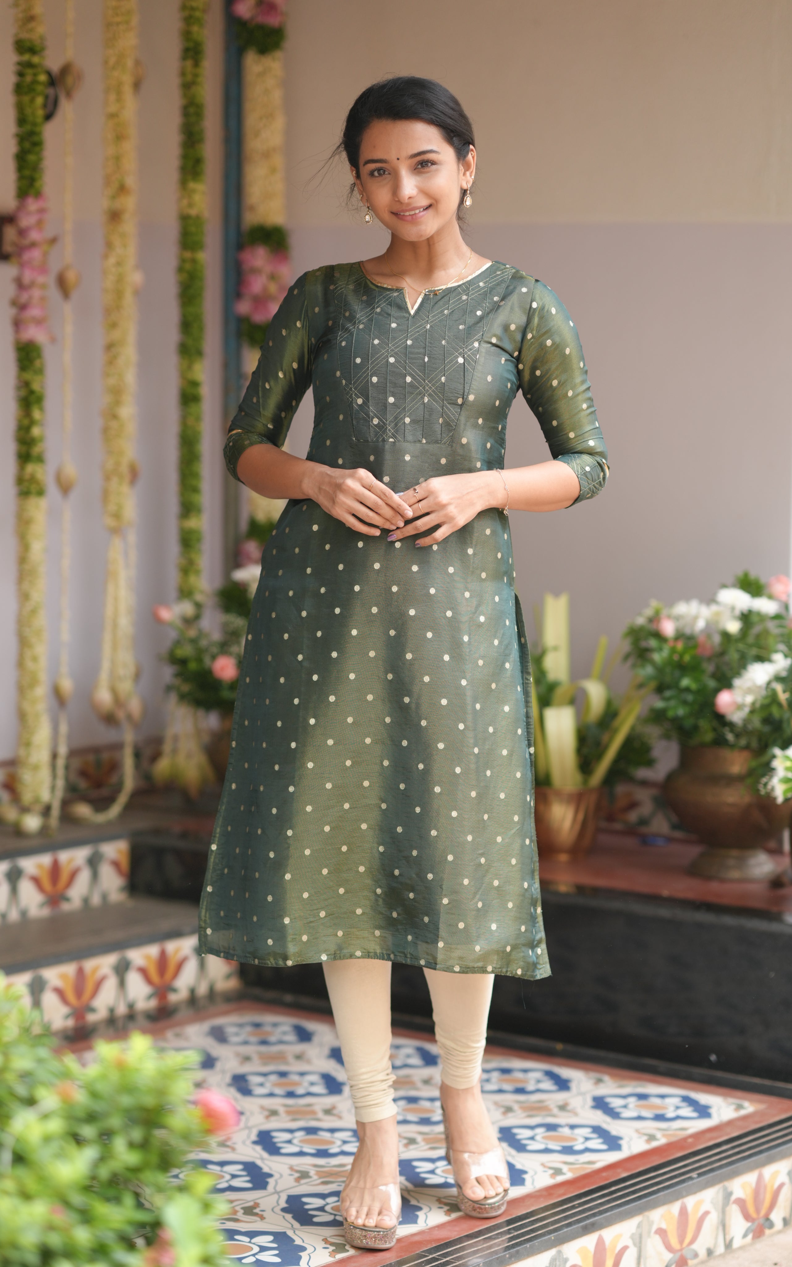 Subanjali Olive Green