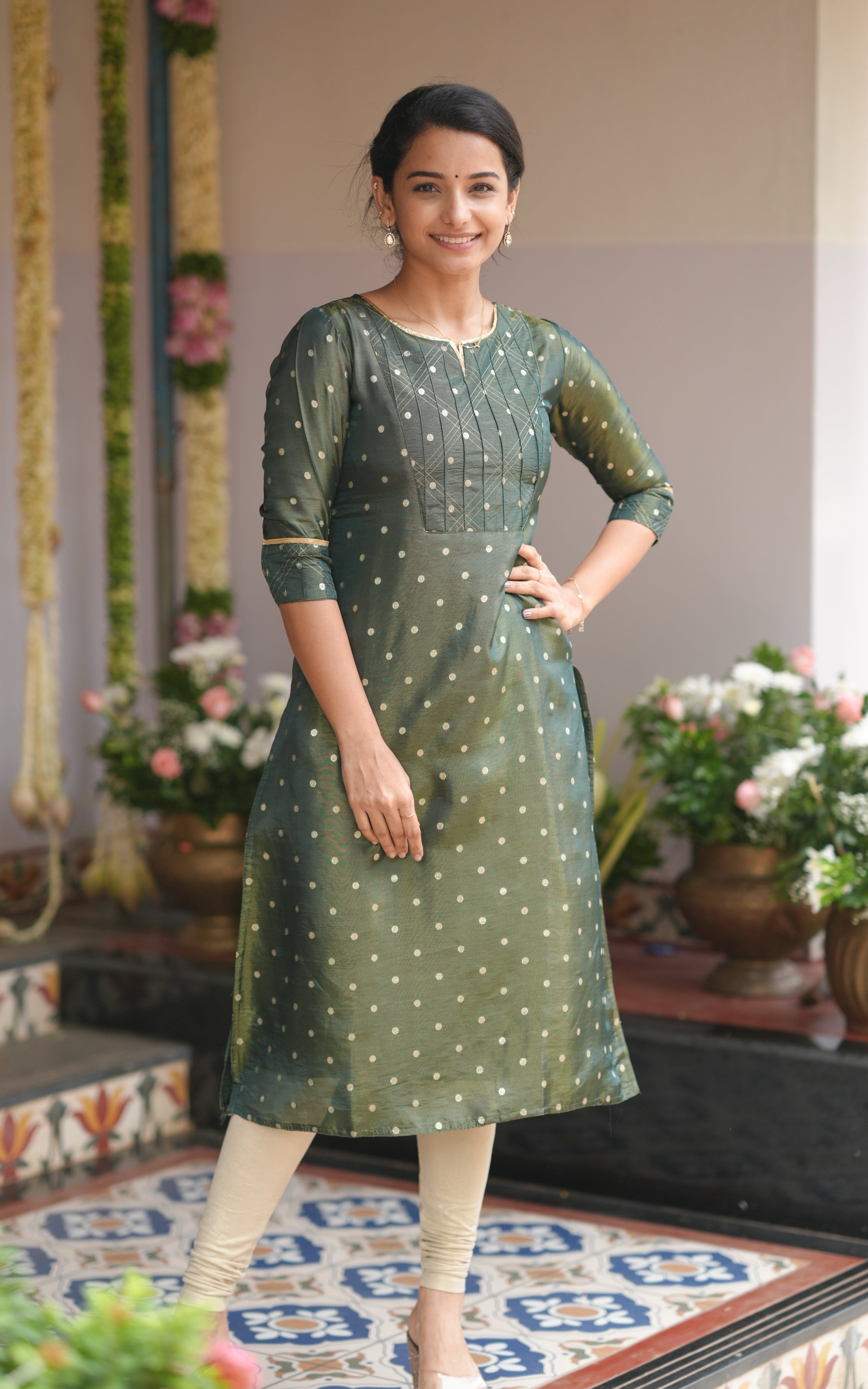 Subanjali Olive Green