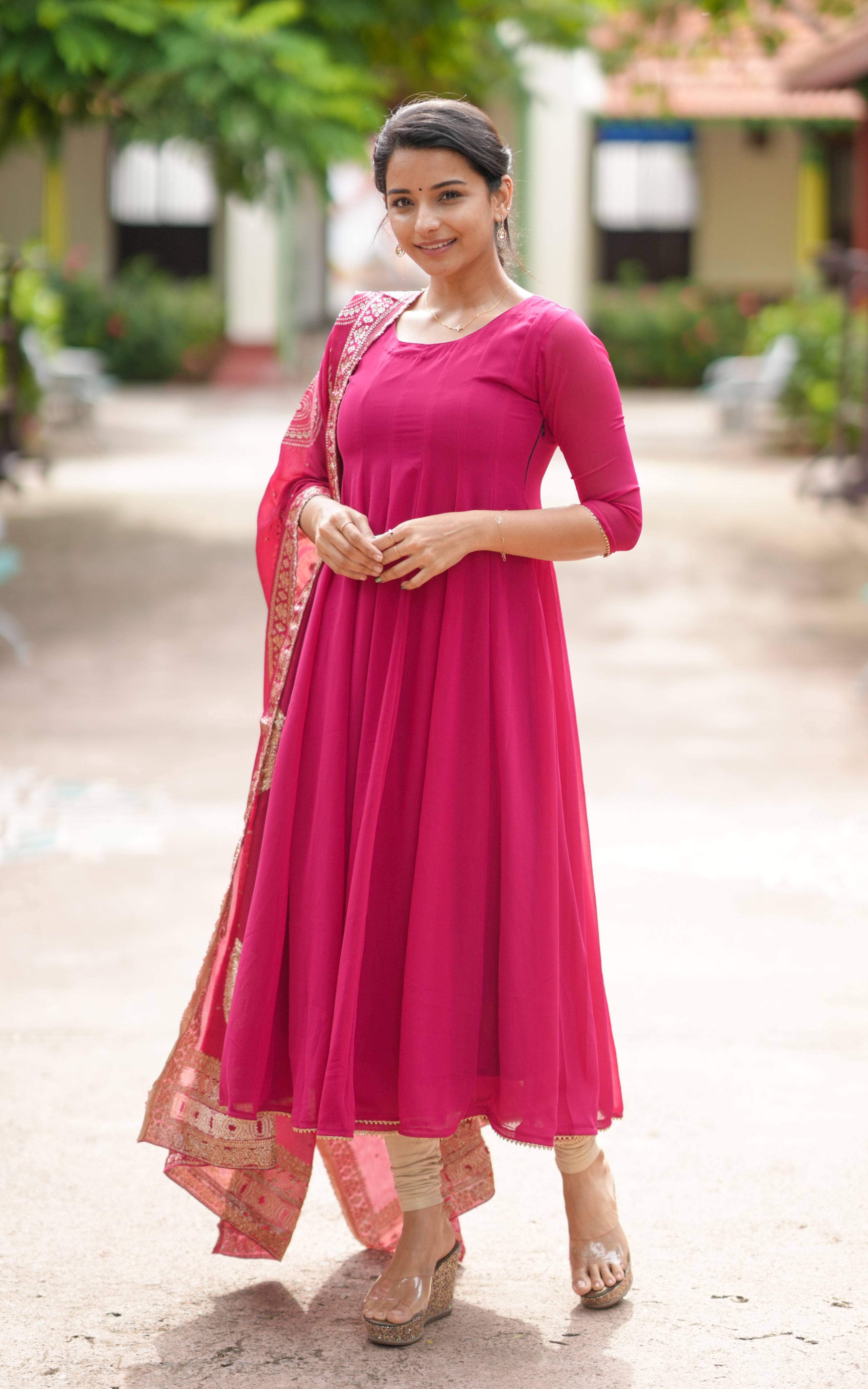 Trisha Pink (Kurti+Dupatta)