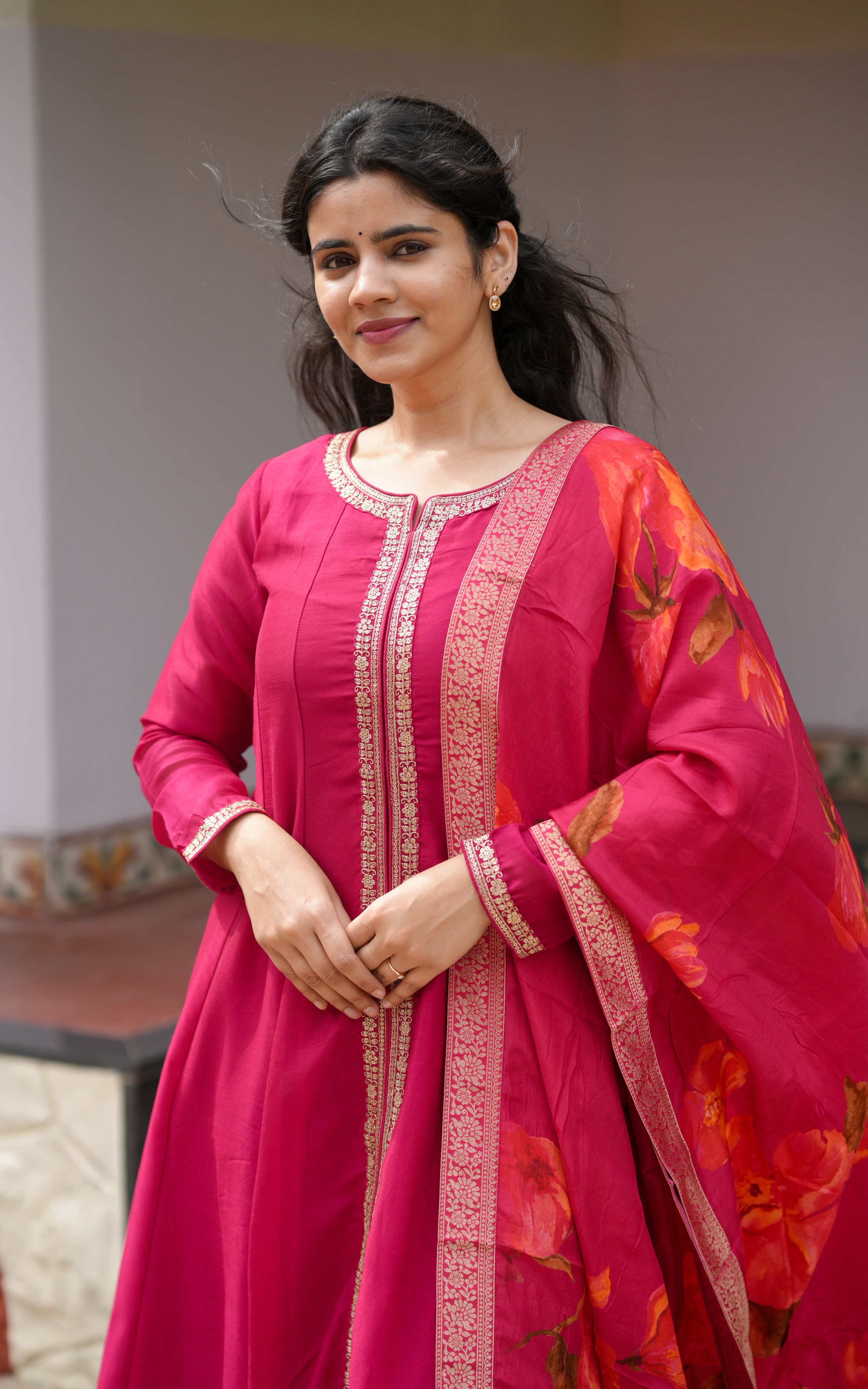 Kadambari A (Kurti+Pant+Dupatta)