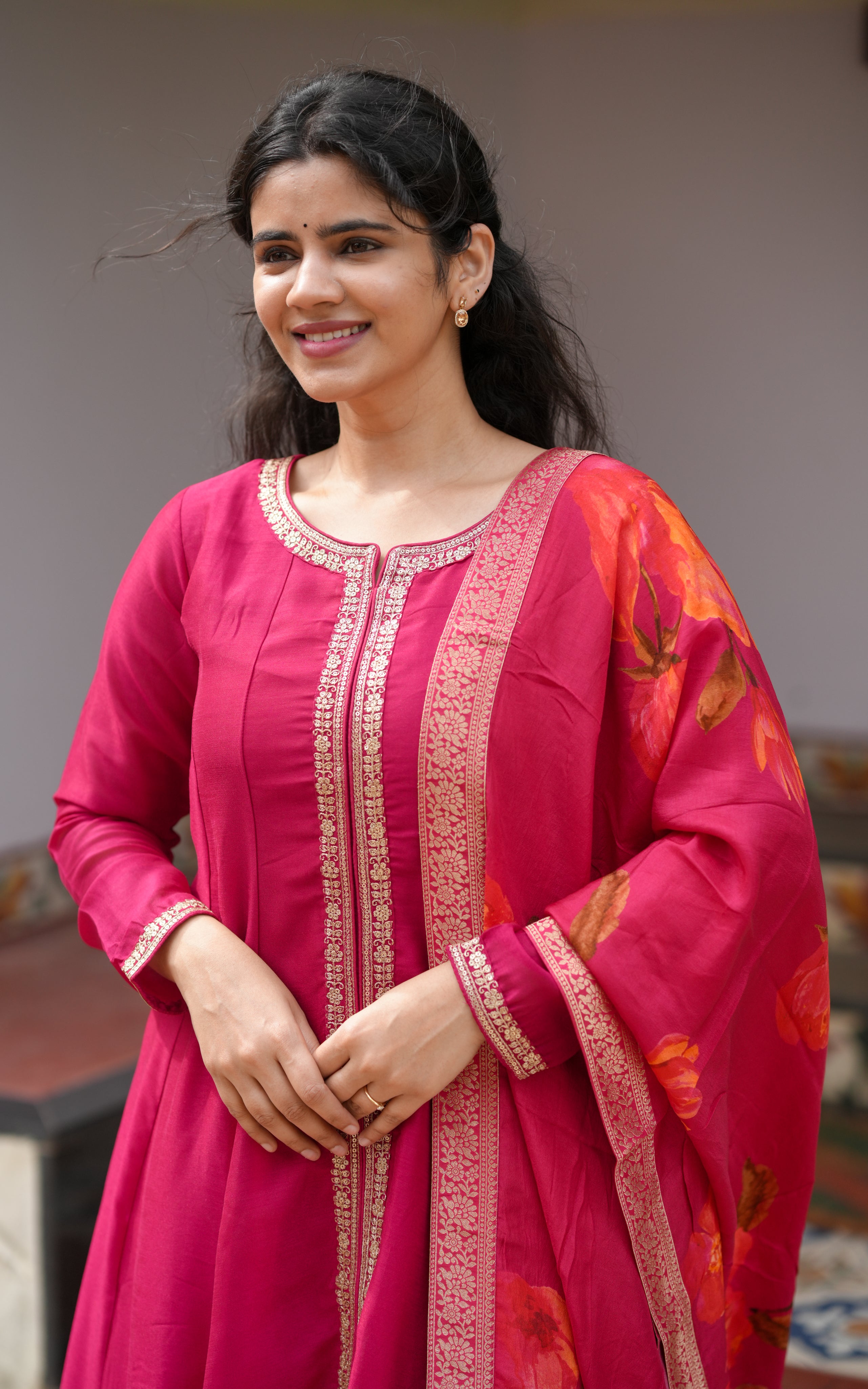 Kadambari A (Kurti+Pant+Dupatta)