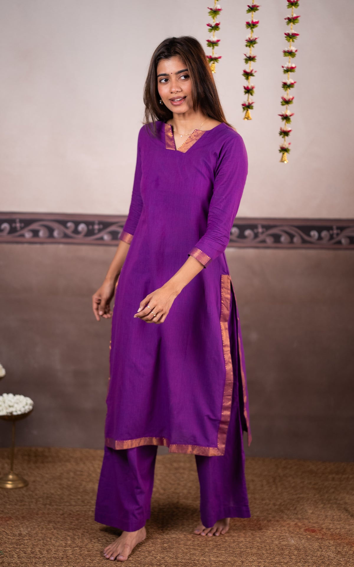 Vintage Set E (Kurti+Pant+Dupatta)