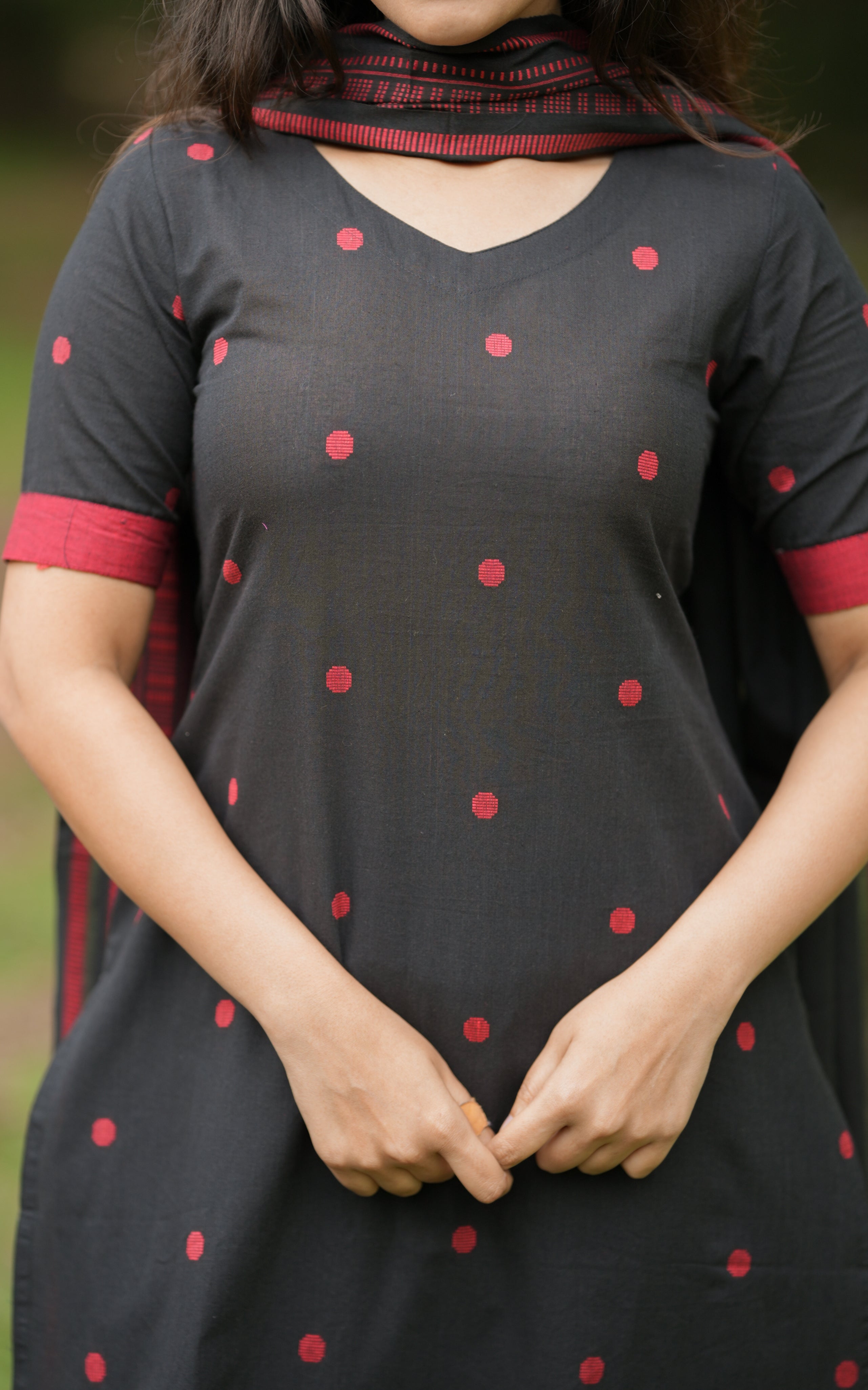 Rupashri Black (Kurti+Pant+Dupatta)