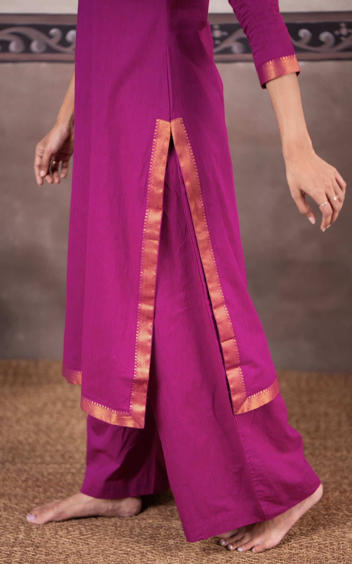 Vintage Set C (Kurti+Pant+Dupatta)