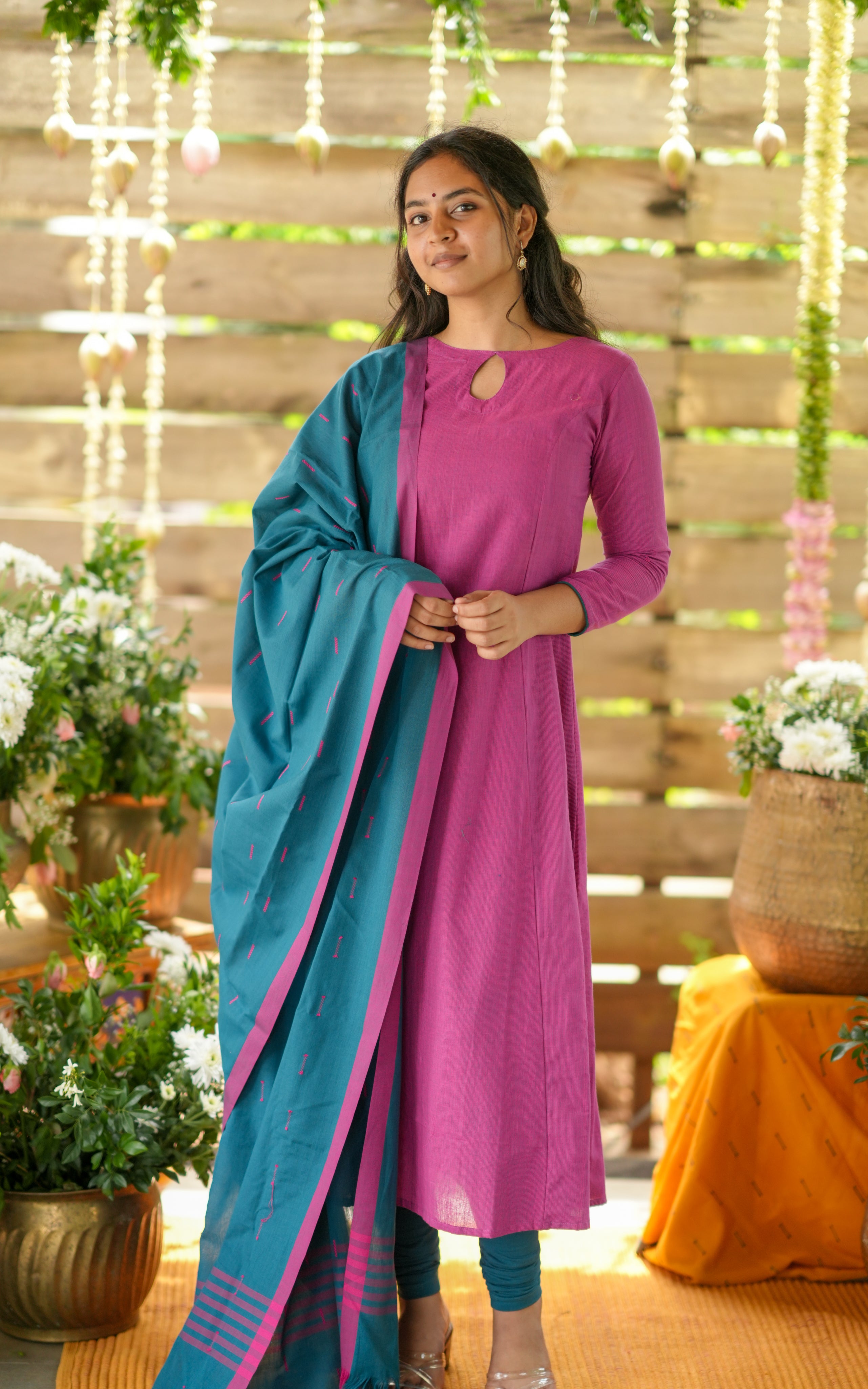 Chandini Pink (Kurti+Dupatta)