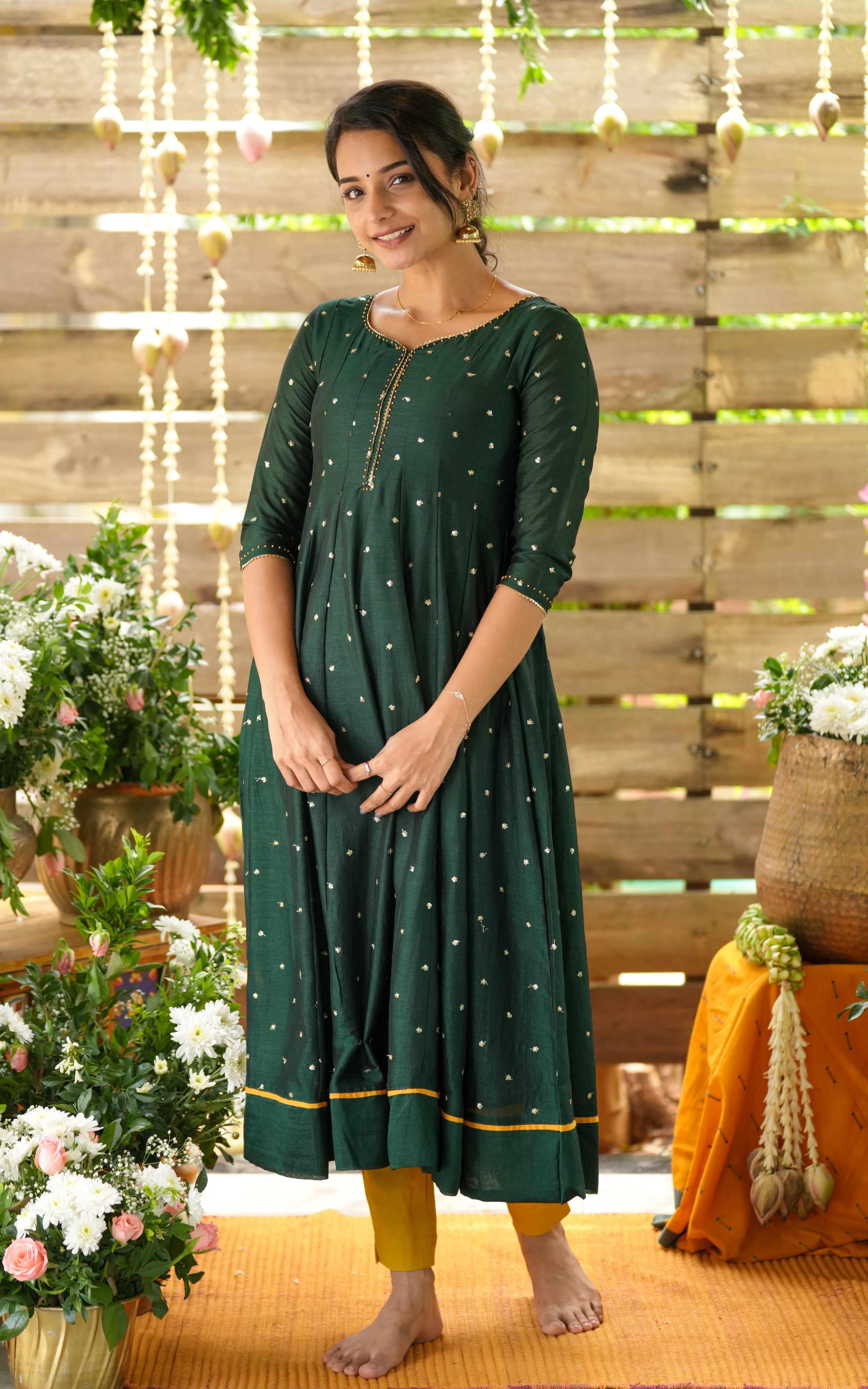 Ashika Bottle Green
