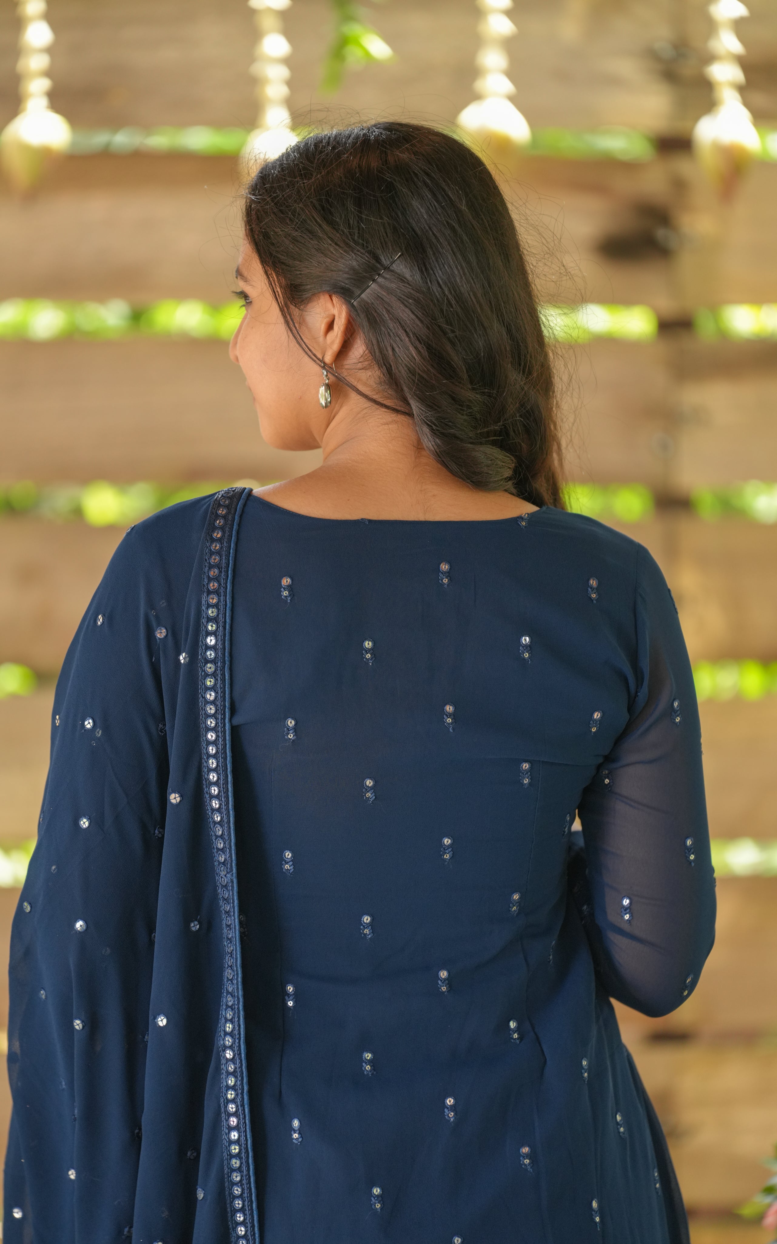 Yatra Navy Blue (Kurti+Dupatta)