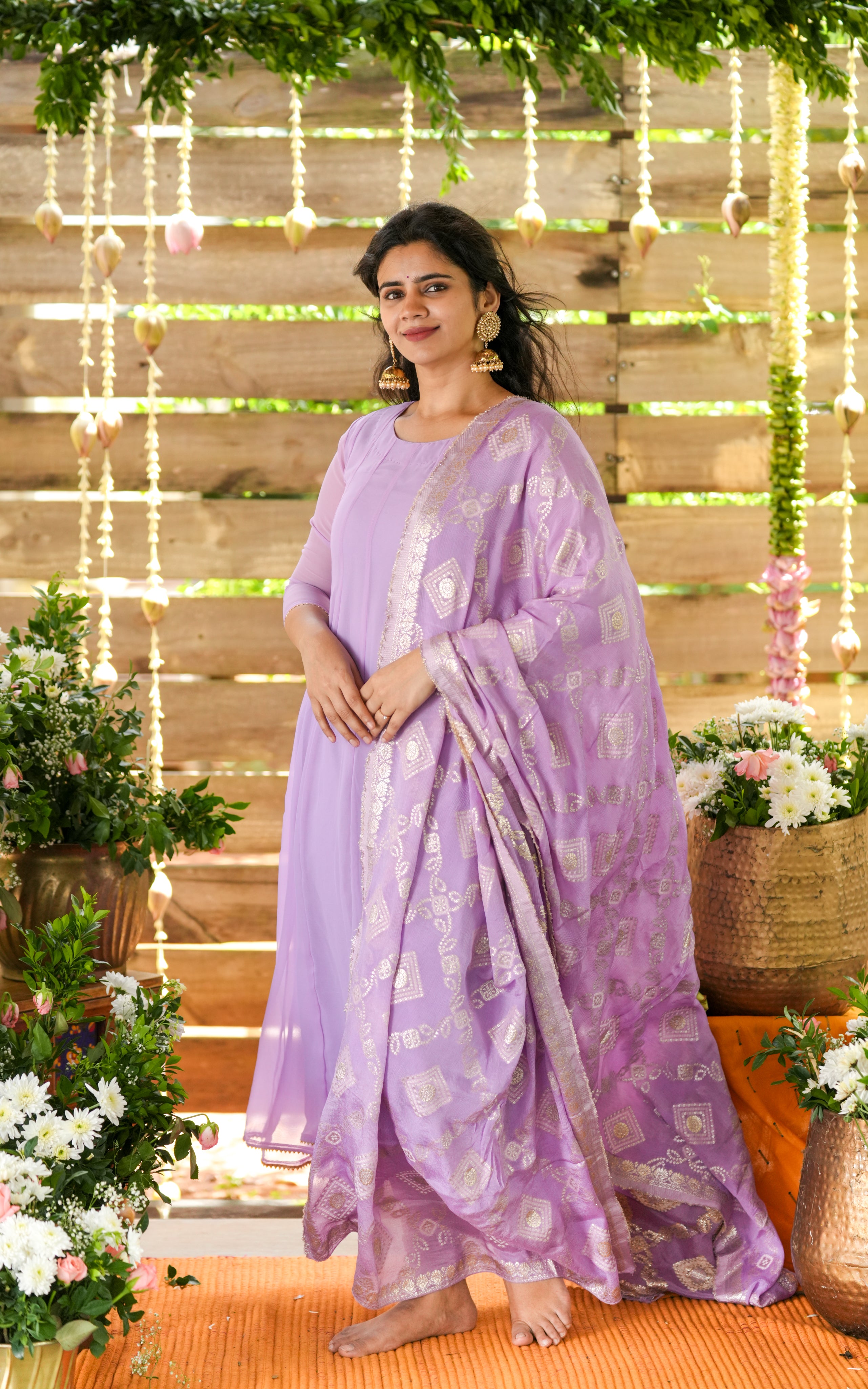 Trisha Lavender (Kurti+Dupatta)