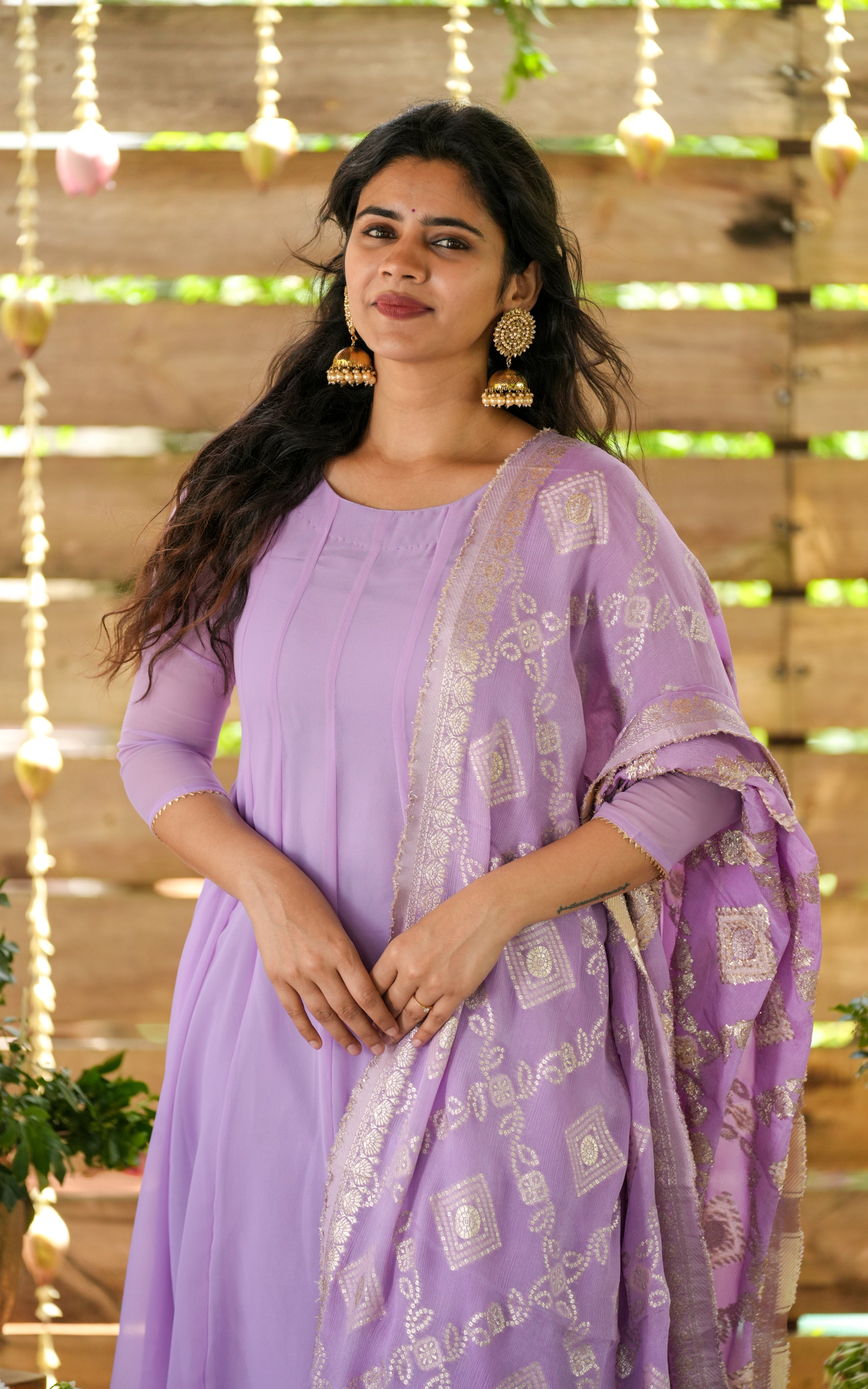 Trisha Lavender (Kurti+Dupatta)