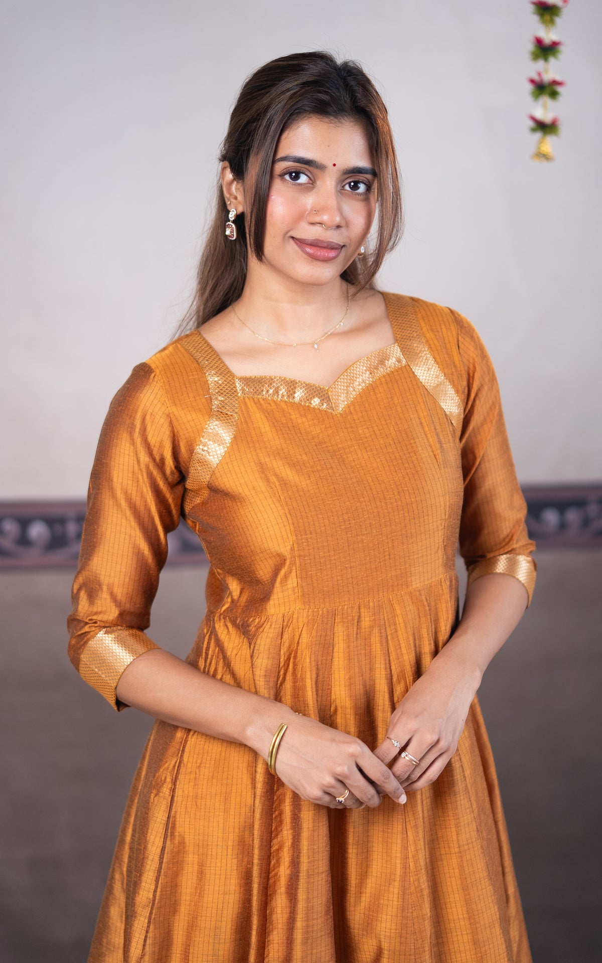 Geethanjali  Mustard (Kurti+Dupatta)