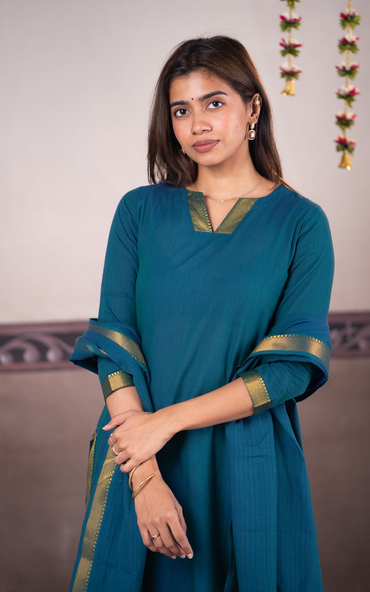 Vintage Set G (Kurti+Pant+Dupatta)