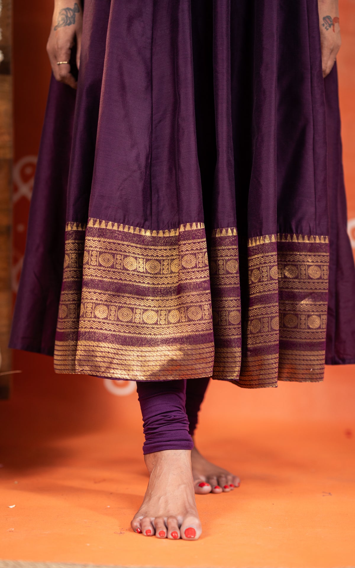 Vintage Vizha Kolam D (Kurti+Dupatta)