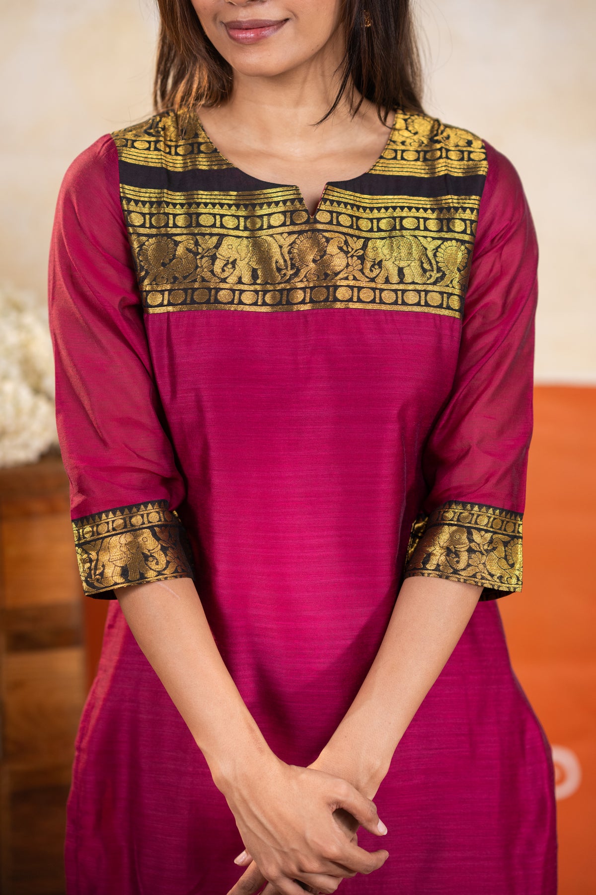 Vintage Motifs (Kurti+Dupatta)