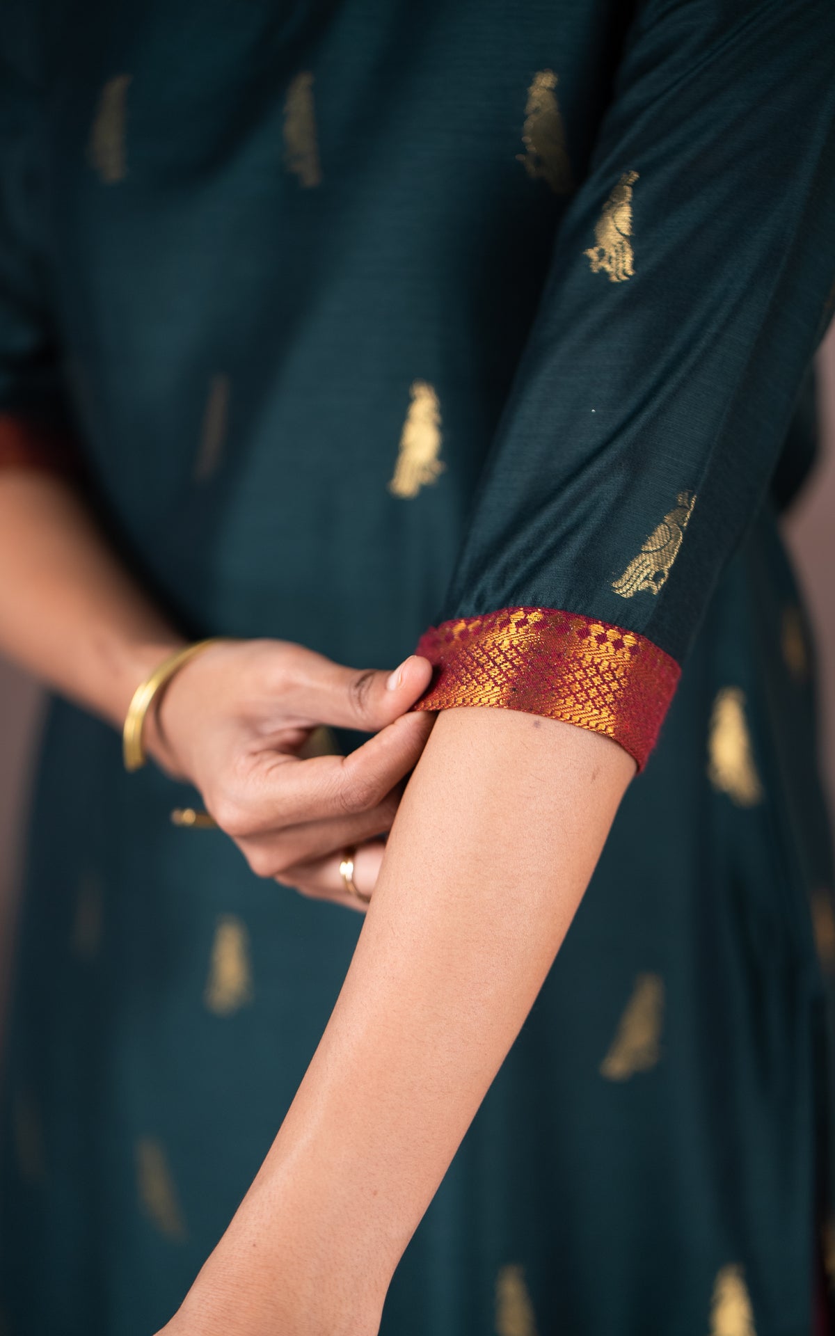 Mayil Green (Kurti+Dupatta)