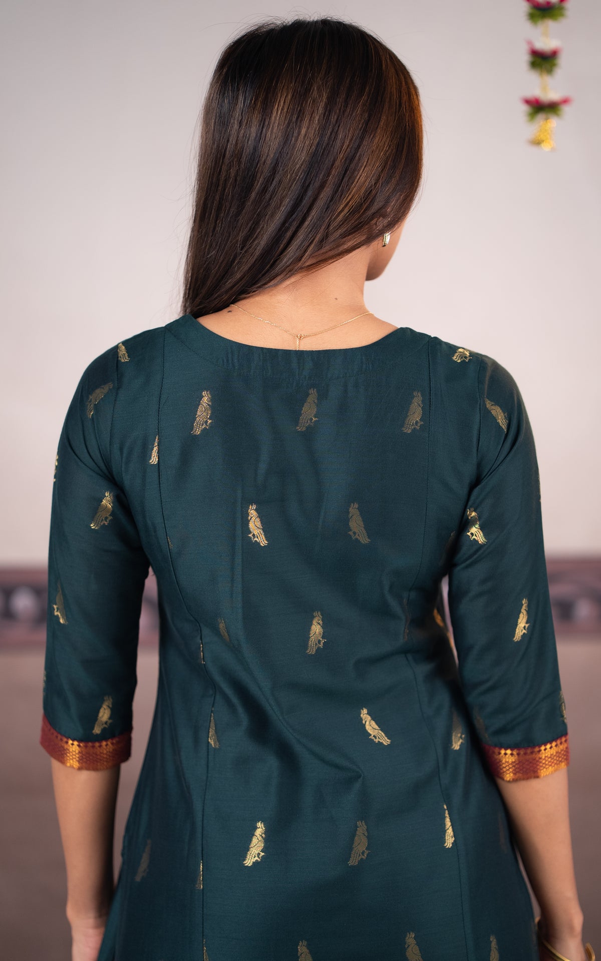 Mayil Green (Kurti+Dupatta)