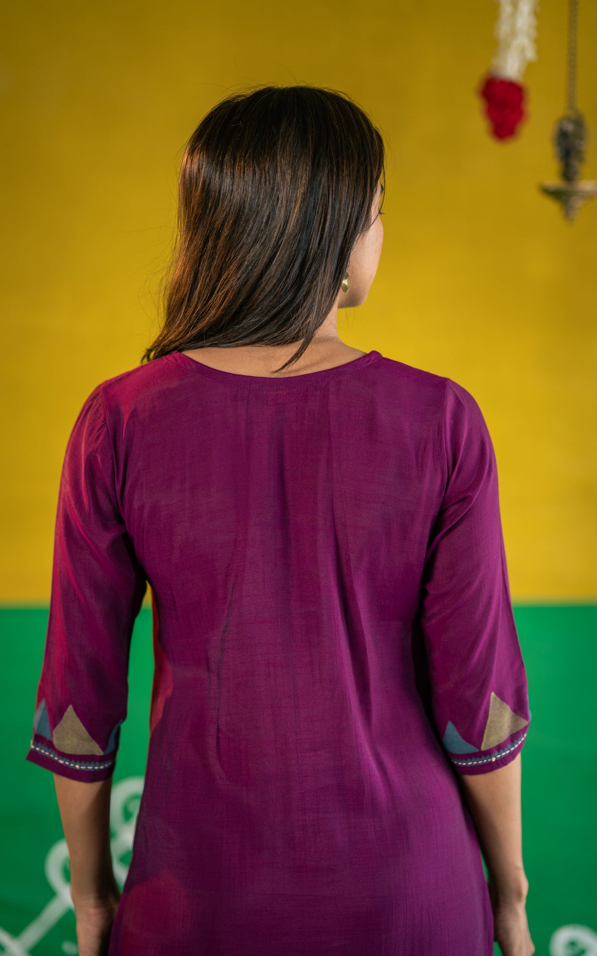 Diwali Casuals Handblock (Kurti+Pant+Dupatta)