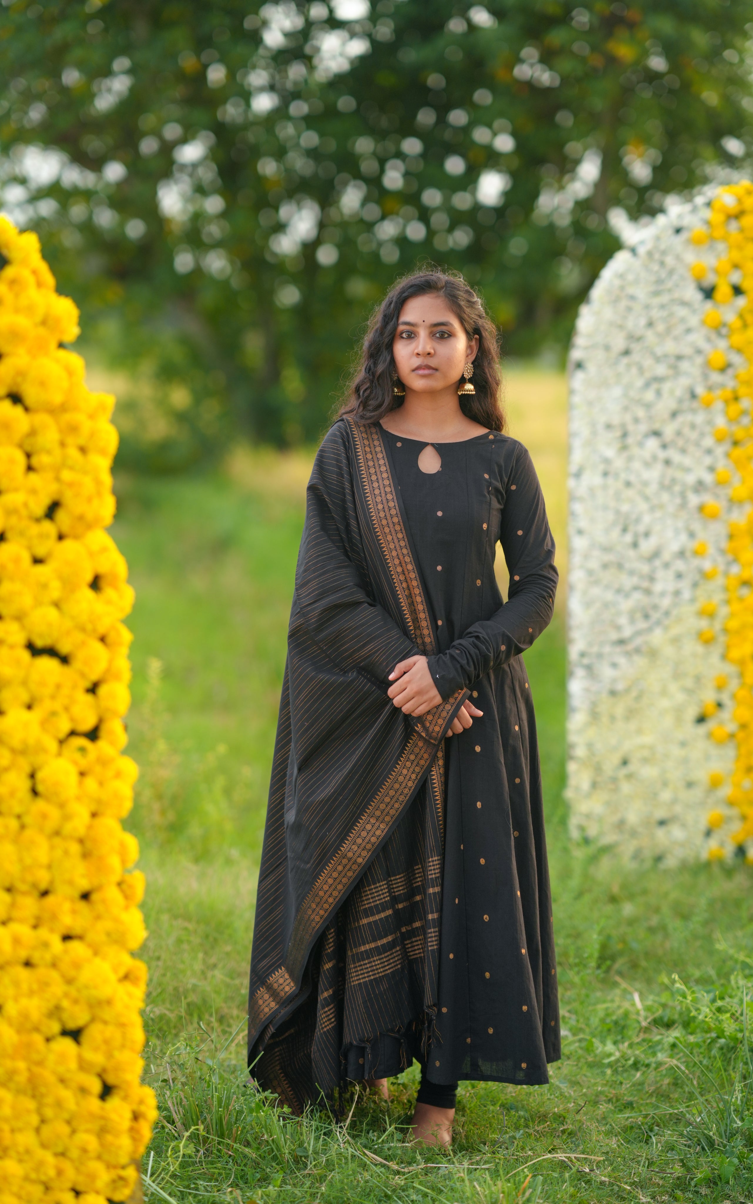 Jayanthi Black (Kurti+Dupatta )